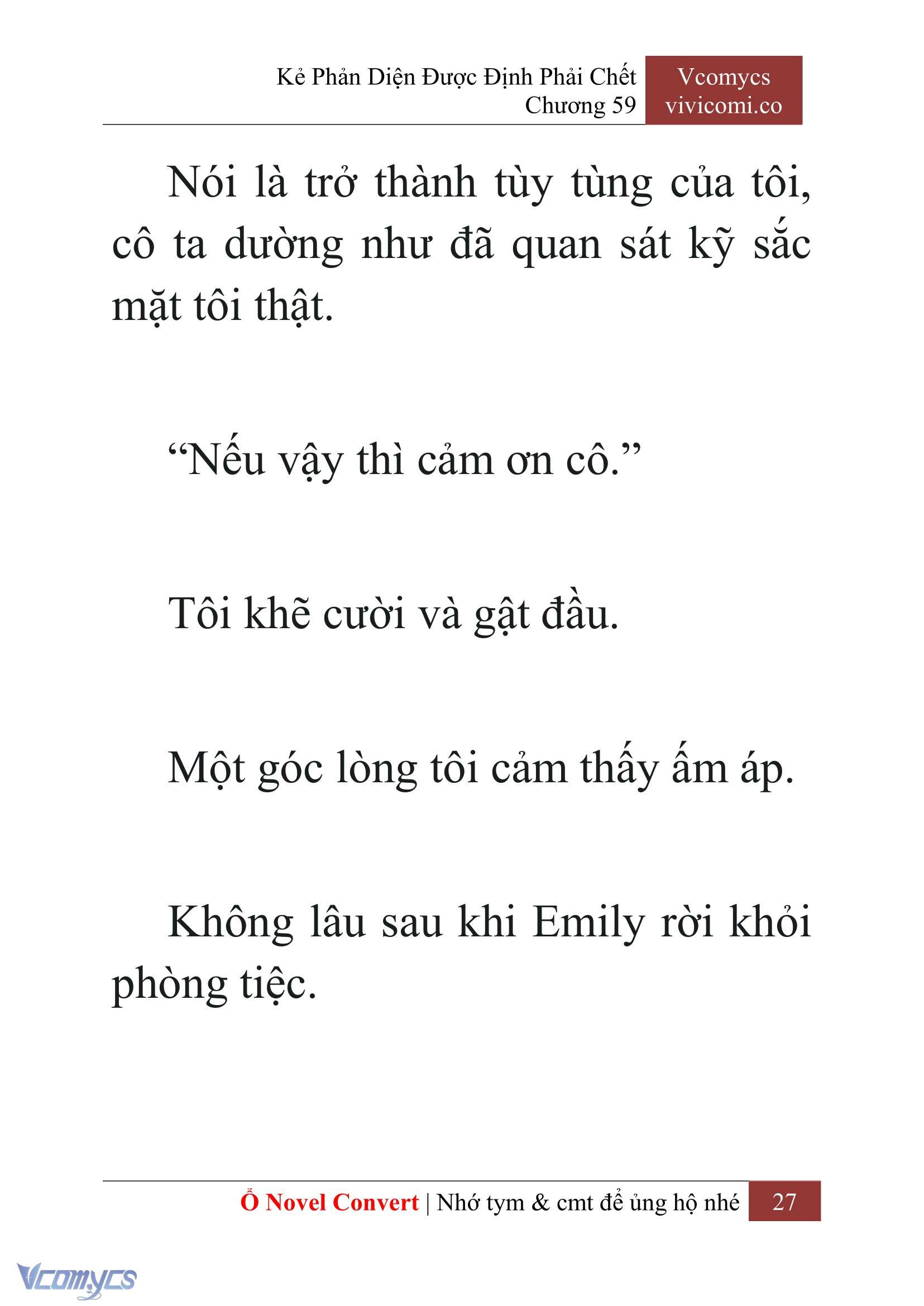 [Novel] Kẻ Phản Diện Được Định Phải Chết Chap 59 - Next Chap 60