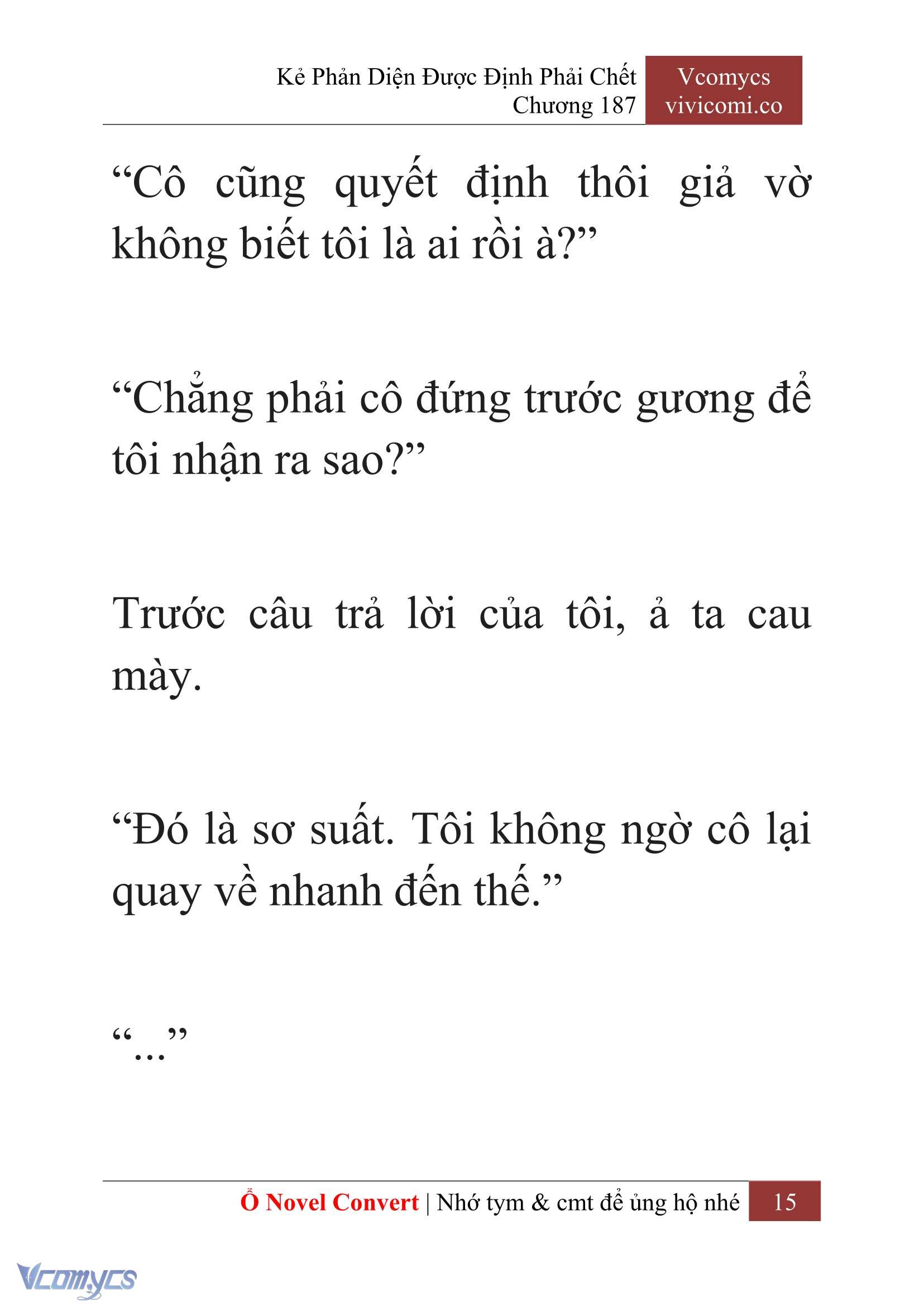 [Novel] Kẻ Phản Diện Được Định Phải Chết Chap 187 - Trang 2