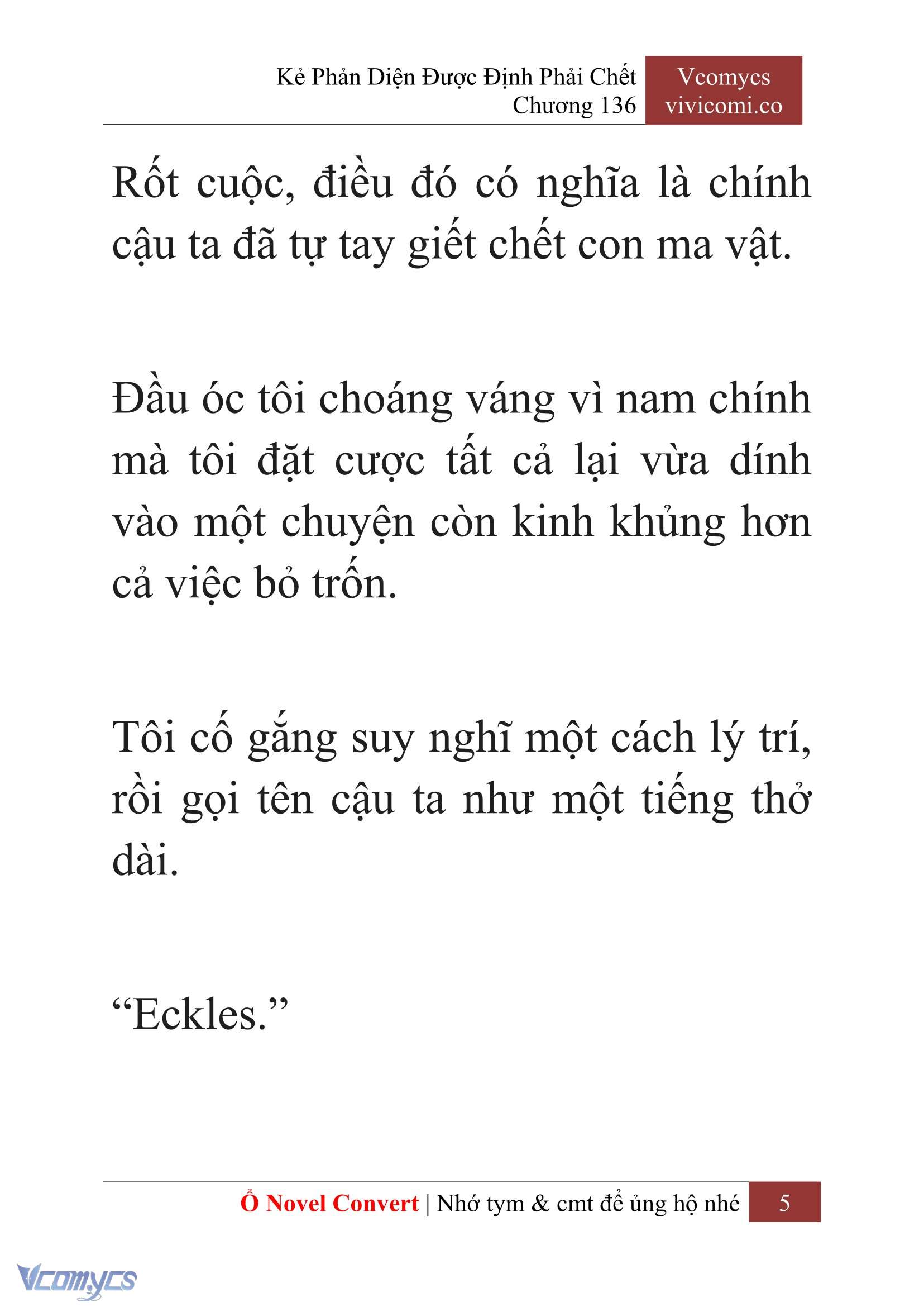 [Novel] Kẻ Phản Diện Được Định Phải Chết Chap 136 - Trang 2