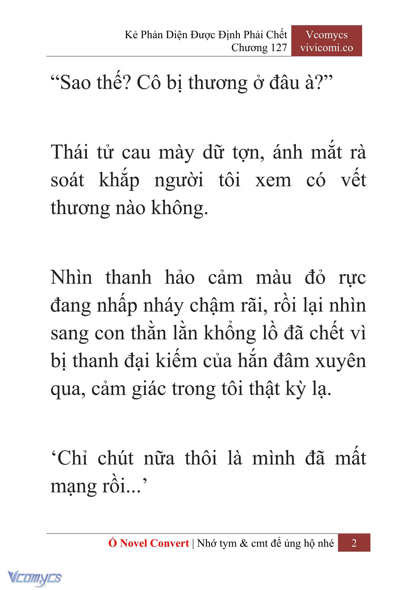 [Novel] Kẻ Phản Diện Được Định Phải Chết Chap 127 - Trang 2