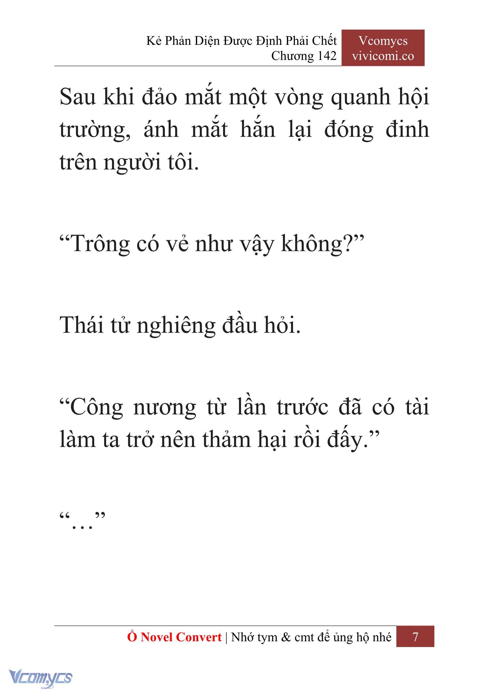 [Novel] Kẻ Phản Diện Được Định Phải Chết Chap 142 - Trang 2
