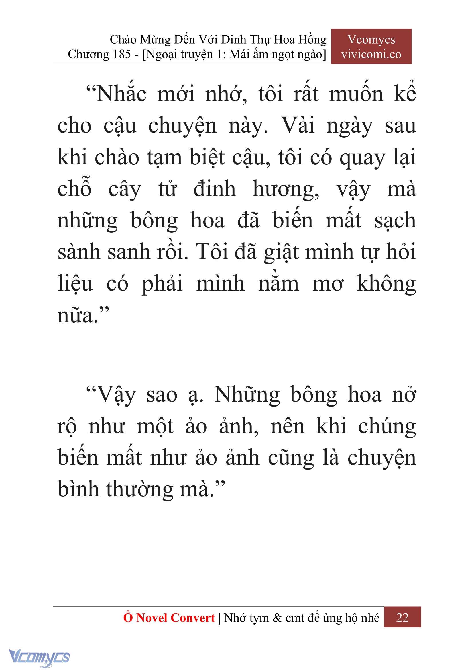 [Novel] Chào Mừng Đến Với Dinh Thự Hoa Hồng Chap 185 - Trang 2
