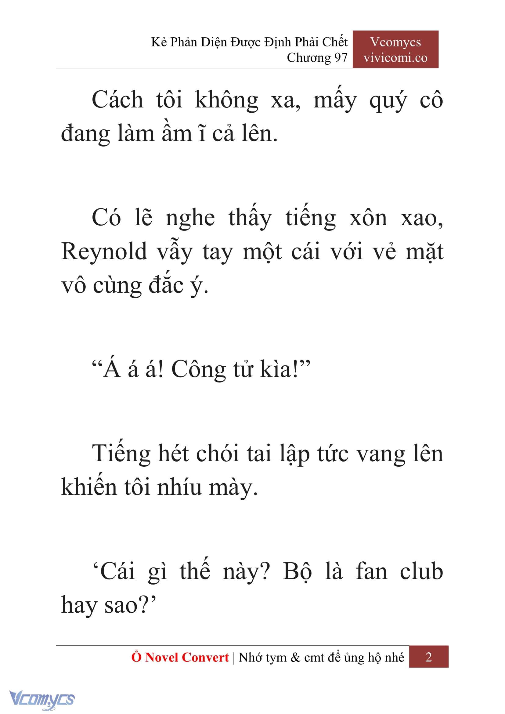[Novel] Kẻ Phản Diện Được Định Phải Chết Chap 97 - Next Chap 98