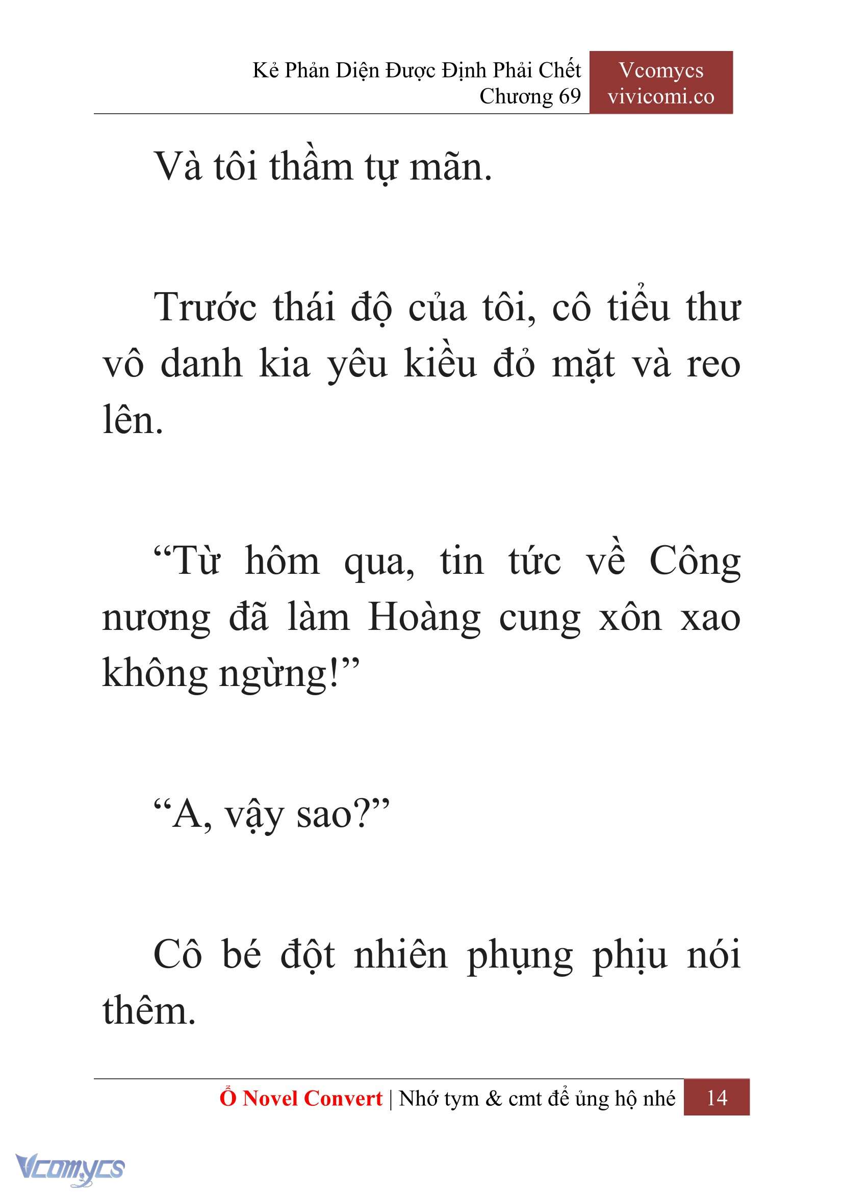 [Novel] Kẻ Phản Diện Được Định Phải Chết Chap 69 - Trang 2
