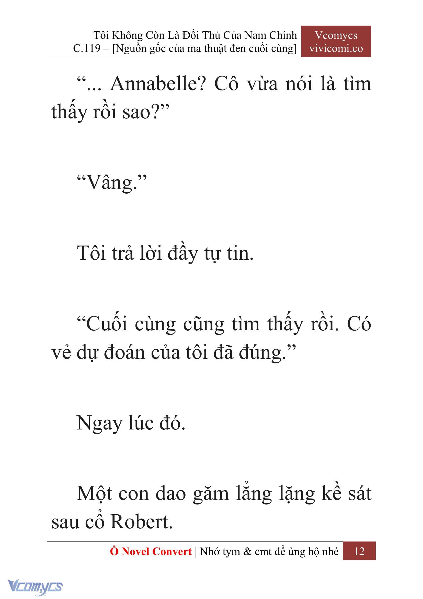 [Novel] Tôi Không Còn Là Đối Thủ Của Nam Chính Chap 119 - Trang 2