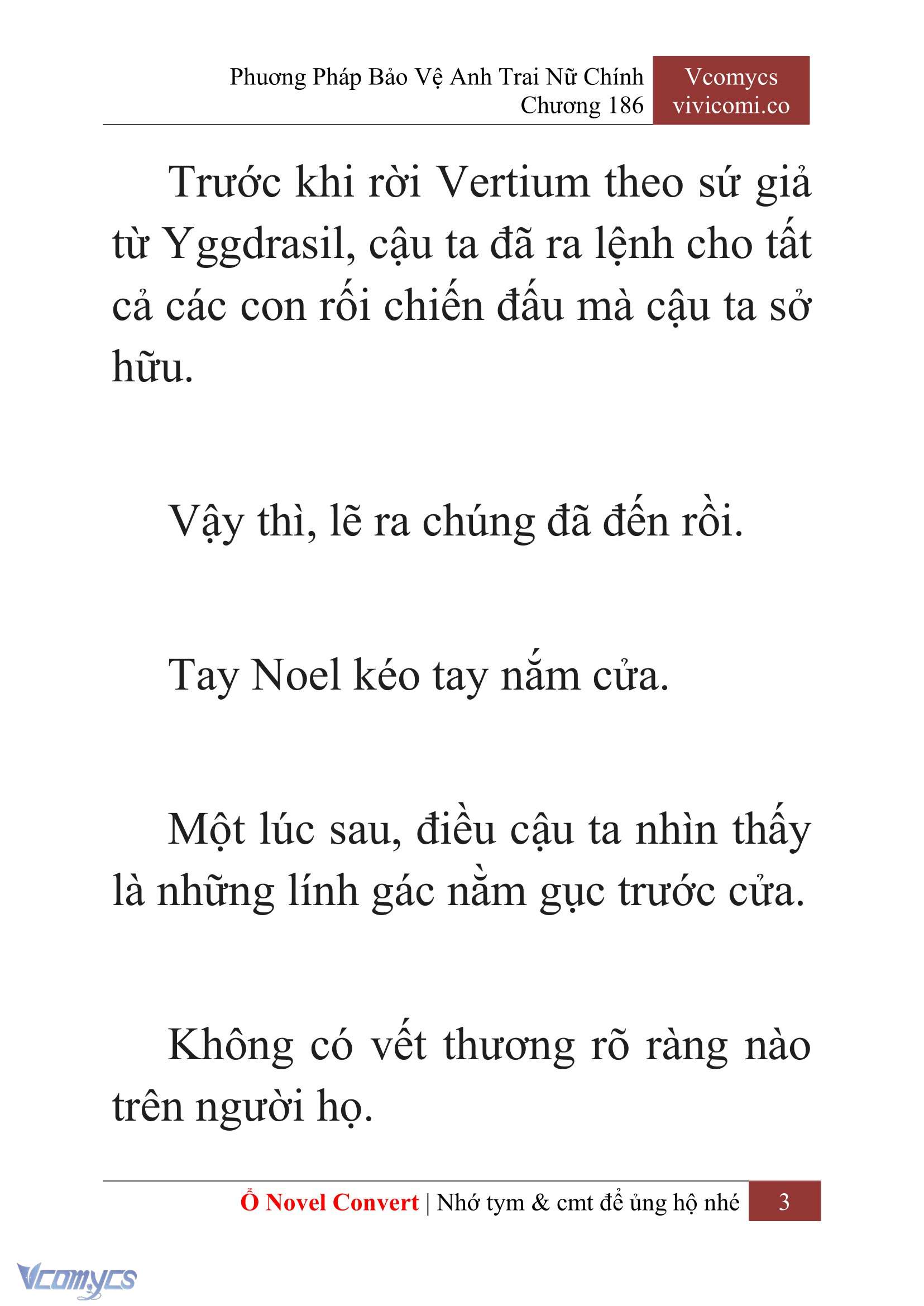 [Novel] Phương Pháp Bảo Vệ Anh Trai Nữ Chính Chap 186 - Trang 2
