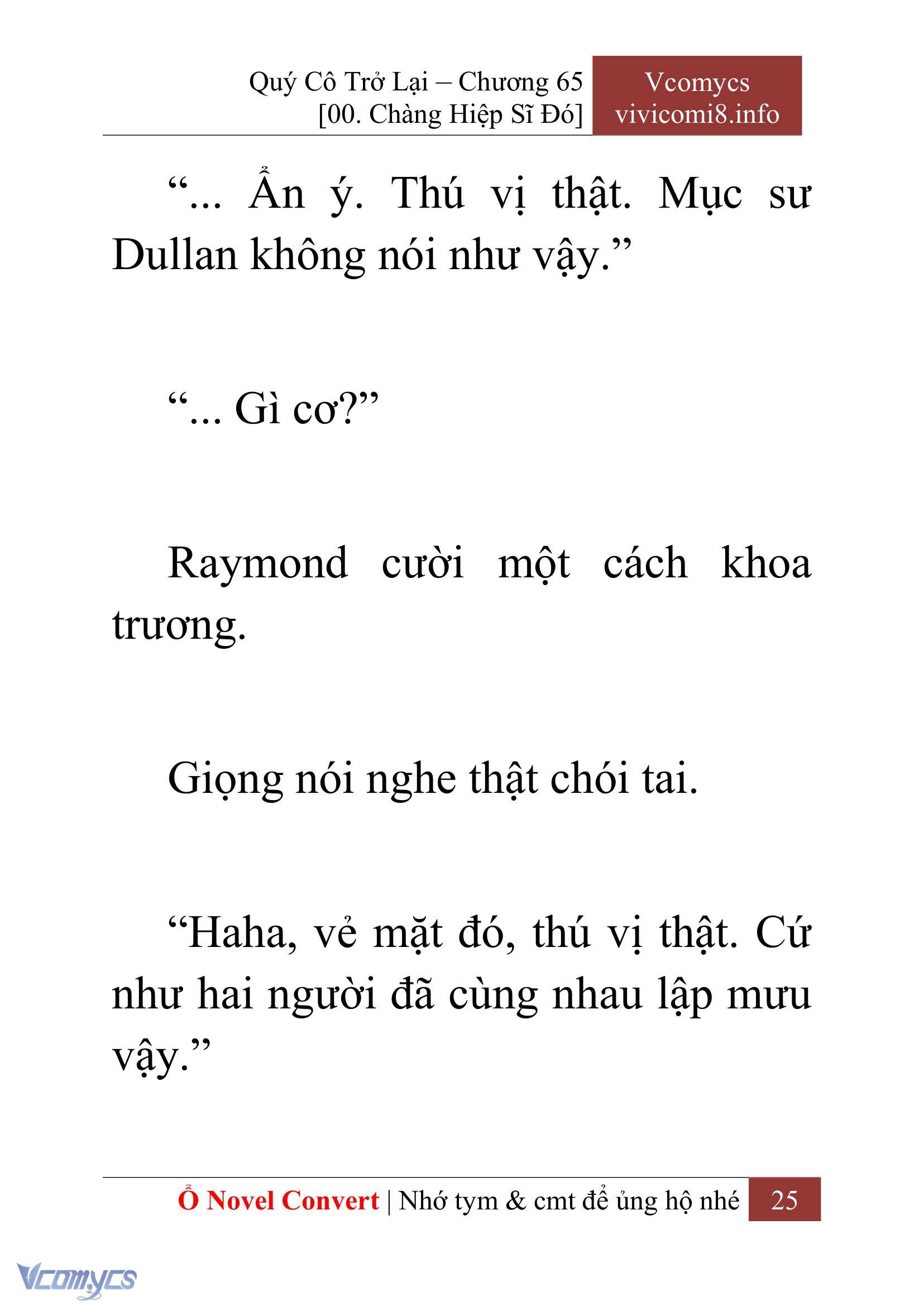 [Novel] Quý Cô Trở Lại Chap 65 - Trang 2