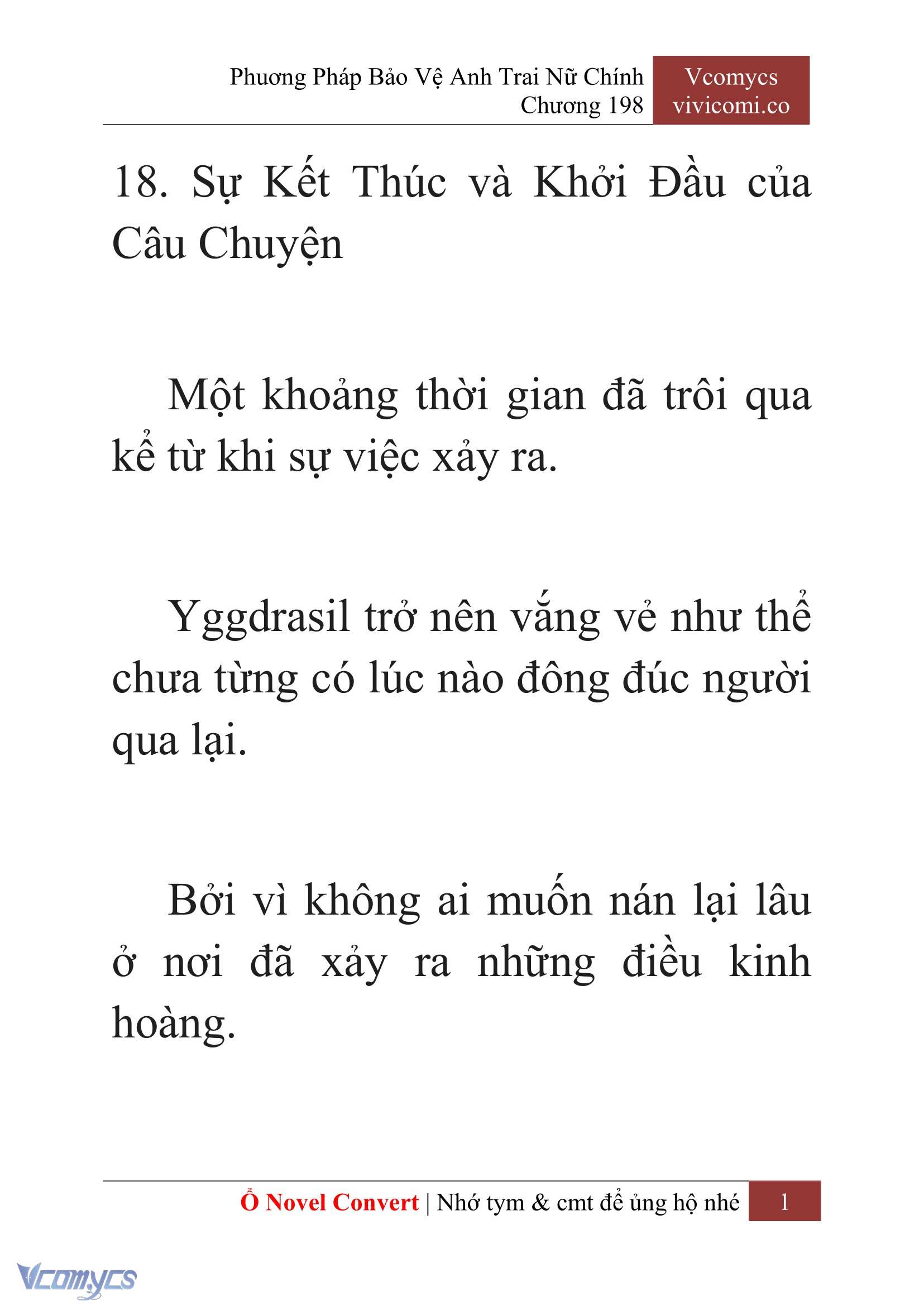 [Novel] Phương Pháp Bảo Vệ Anh Trai Nữ Chính Chap 198 - Trang 2