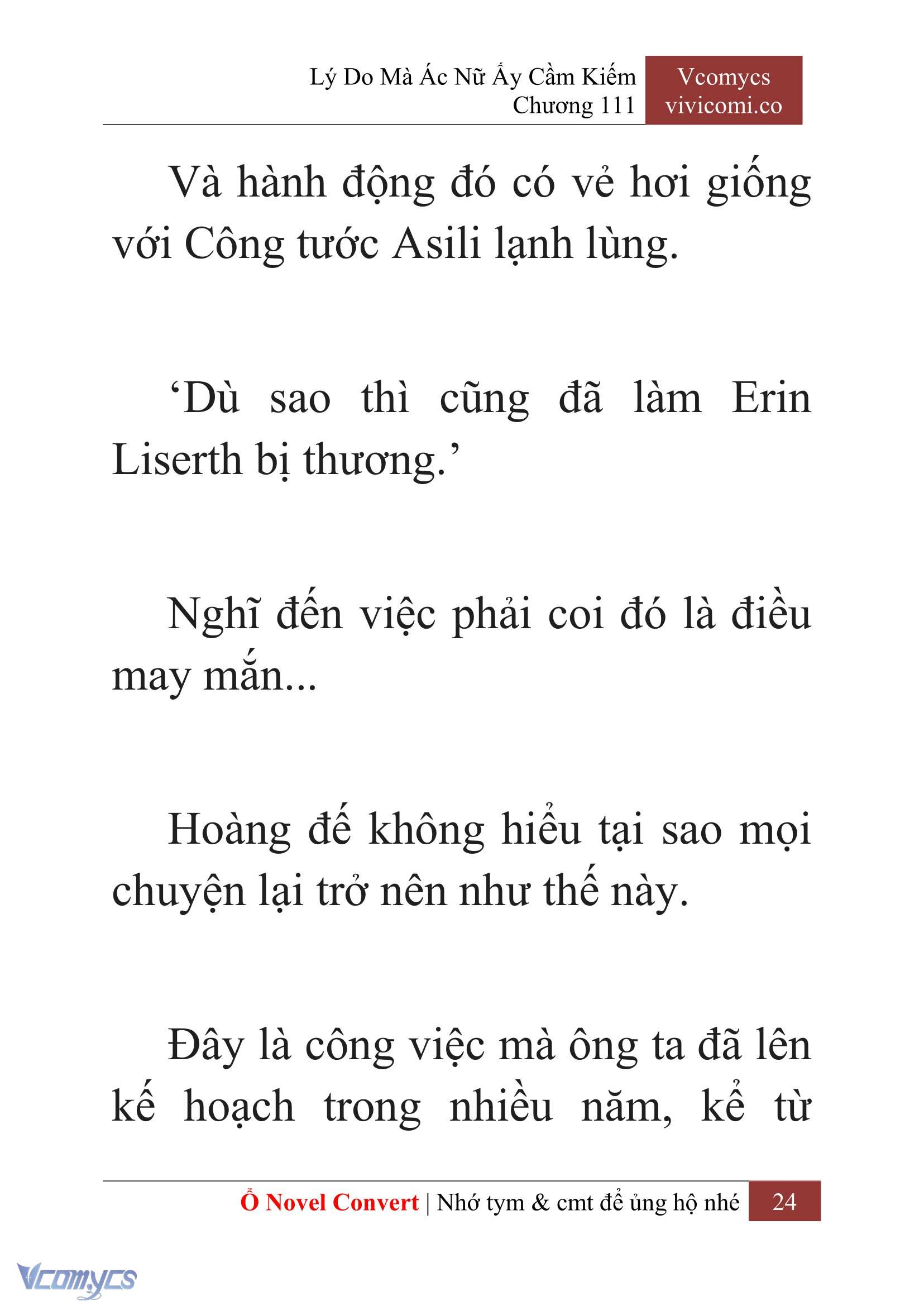 [Novel] Lý Do Mà Ác Nữ Ấy Cầm Kiếm Chap 111 - Next Chap 112