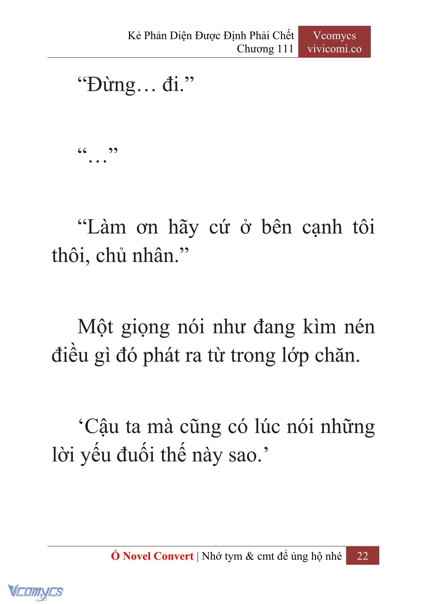[Novel] Kẻ Phản Diện Được Định Phải Chết Chap 111 - Trang 2