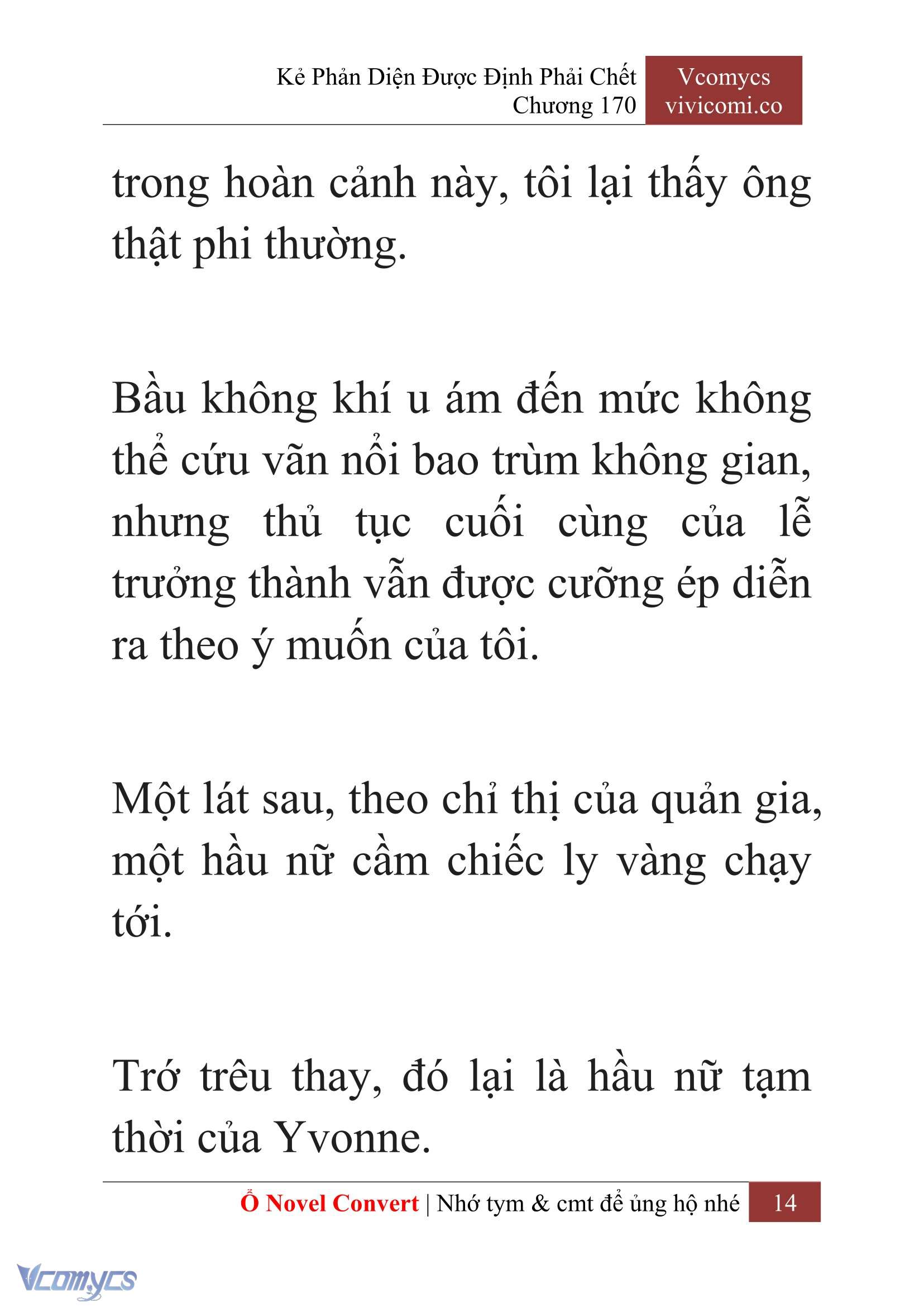 [Novel] Kẻ Phản Diện Được Định Phải Chết Chap 170 - Trang 2