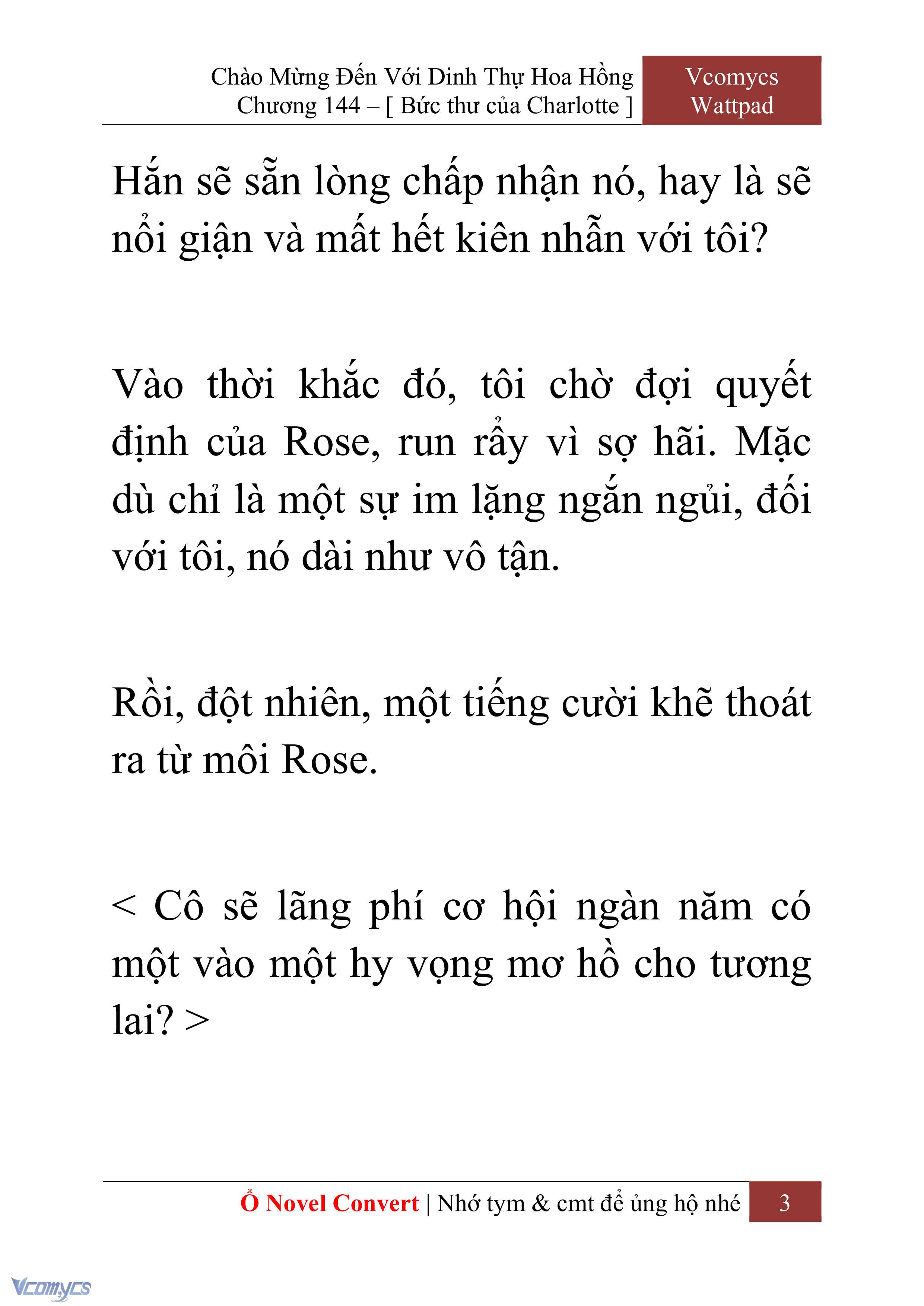 [Novel] Chào Mừng Đến Với Dinh Thự Hoa Hồng Chap 144 - Trang 2