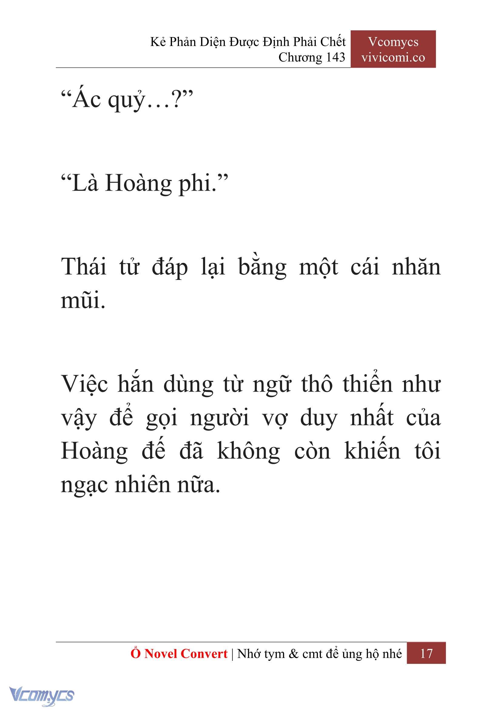 [Novel] Kẻ Phản Diện Được Định Phải Chết Chap 143 - Next Chap 144