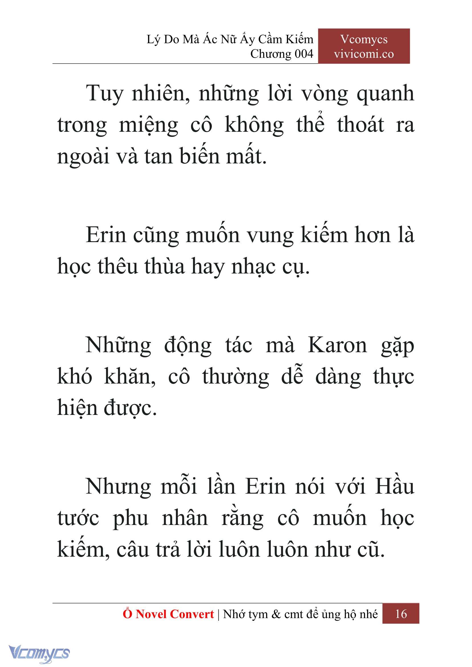 [Novel] Lý Do Mà Ác Nữ Ấy Cầm Kiếm Chap 4 - Next Chap 5