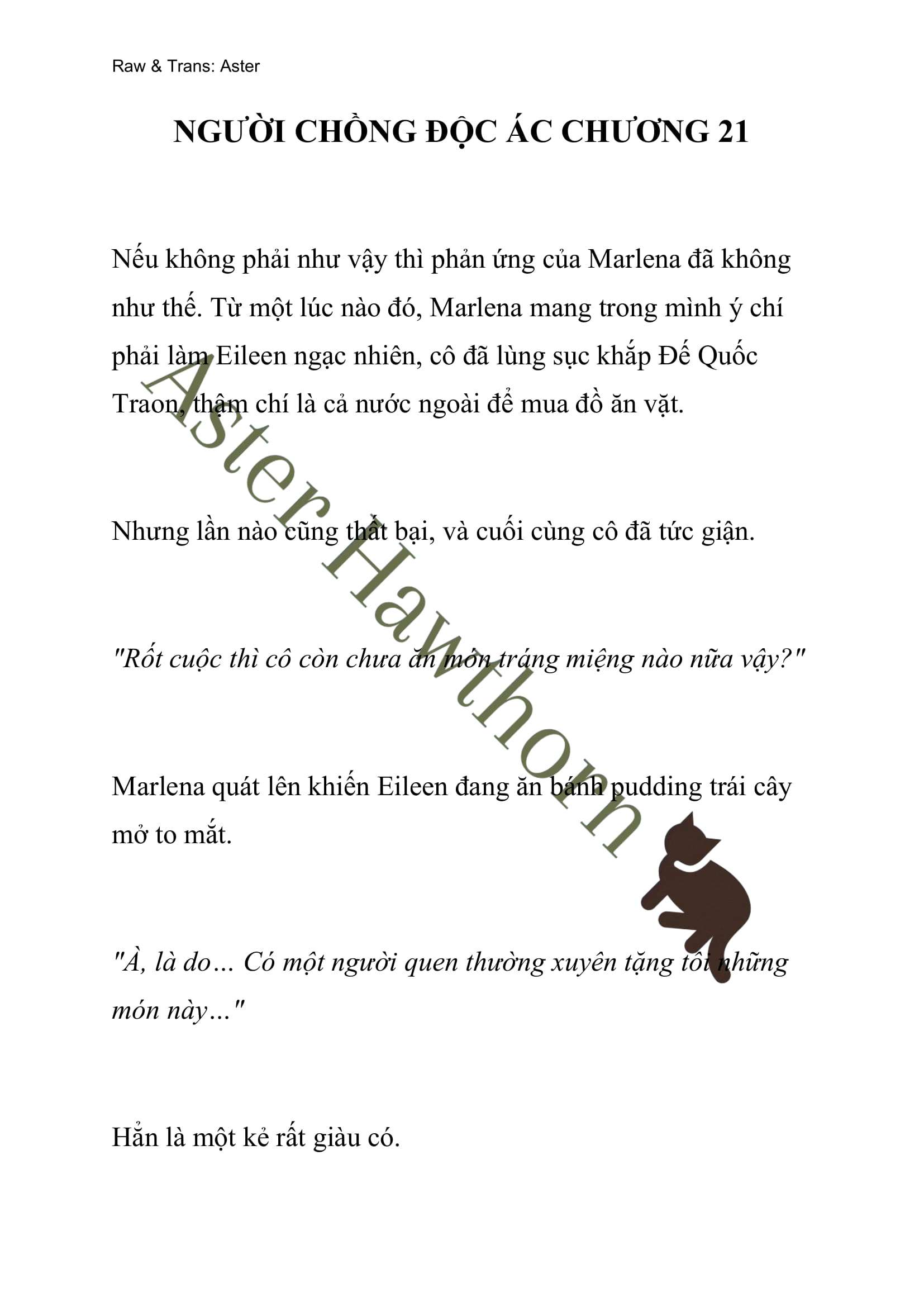 [NOVEL] Người Chồng Độc Ác Chap 21 - Trang 2