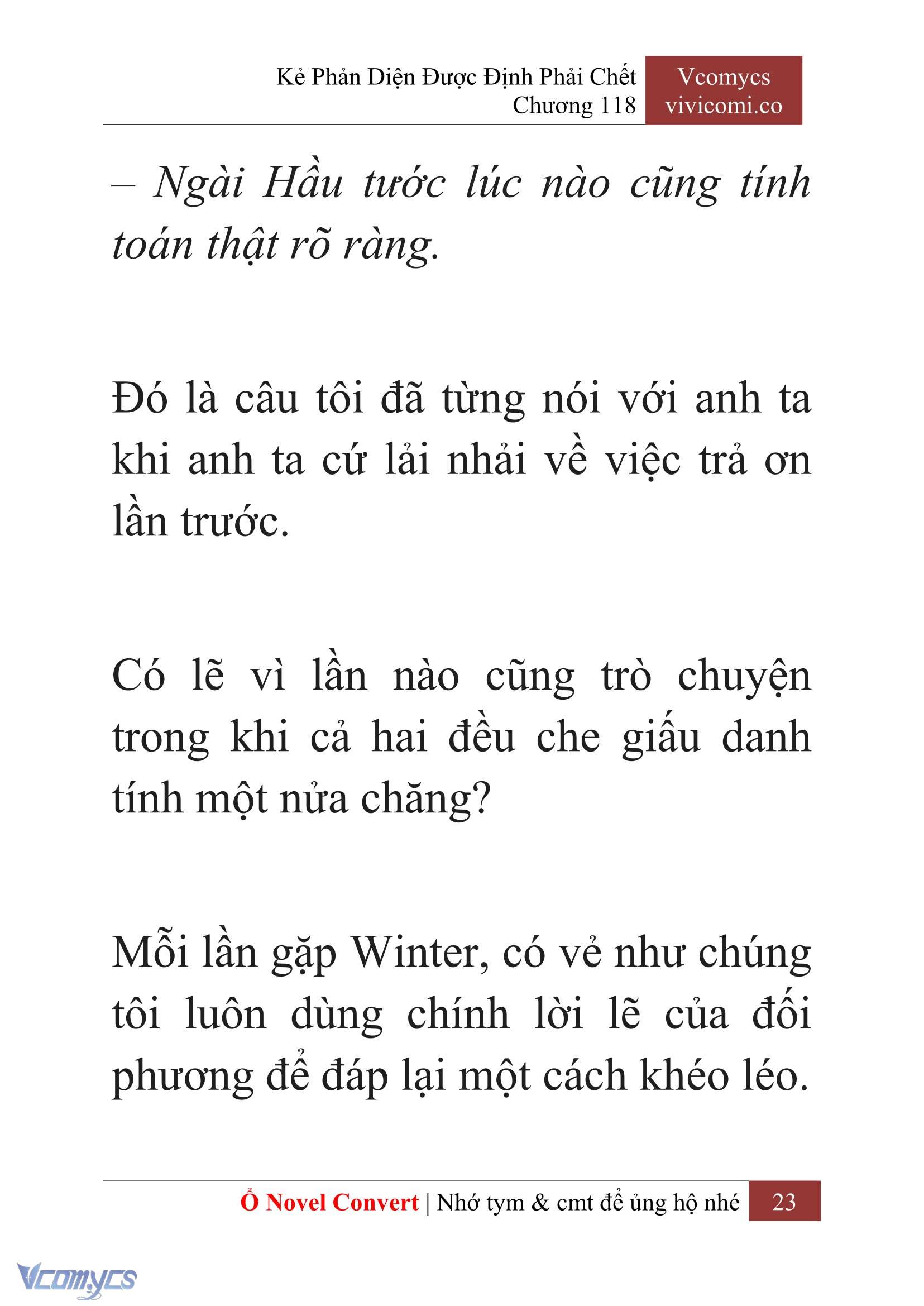 [Novel] Kẻ Phản Diện Được Định Phải Chết Chap 118 - Trang 2