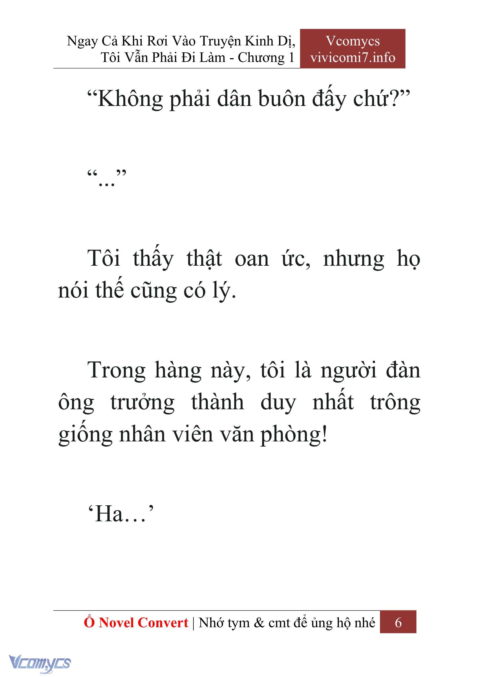 [Novel] Ngay Cả Khi Rơi Vào Truyện Kinh Dị, Tôi Vẫn Phải Đi Làm Chap 1 - Trang 2