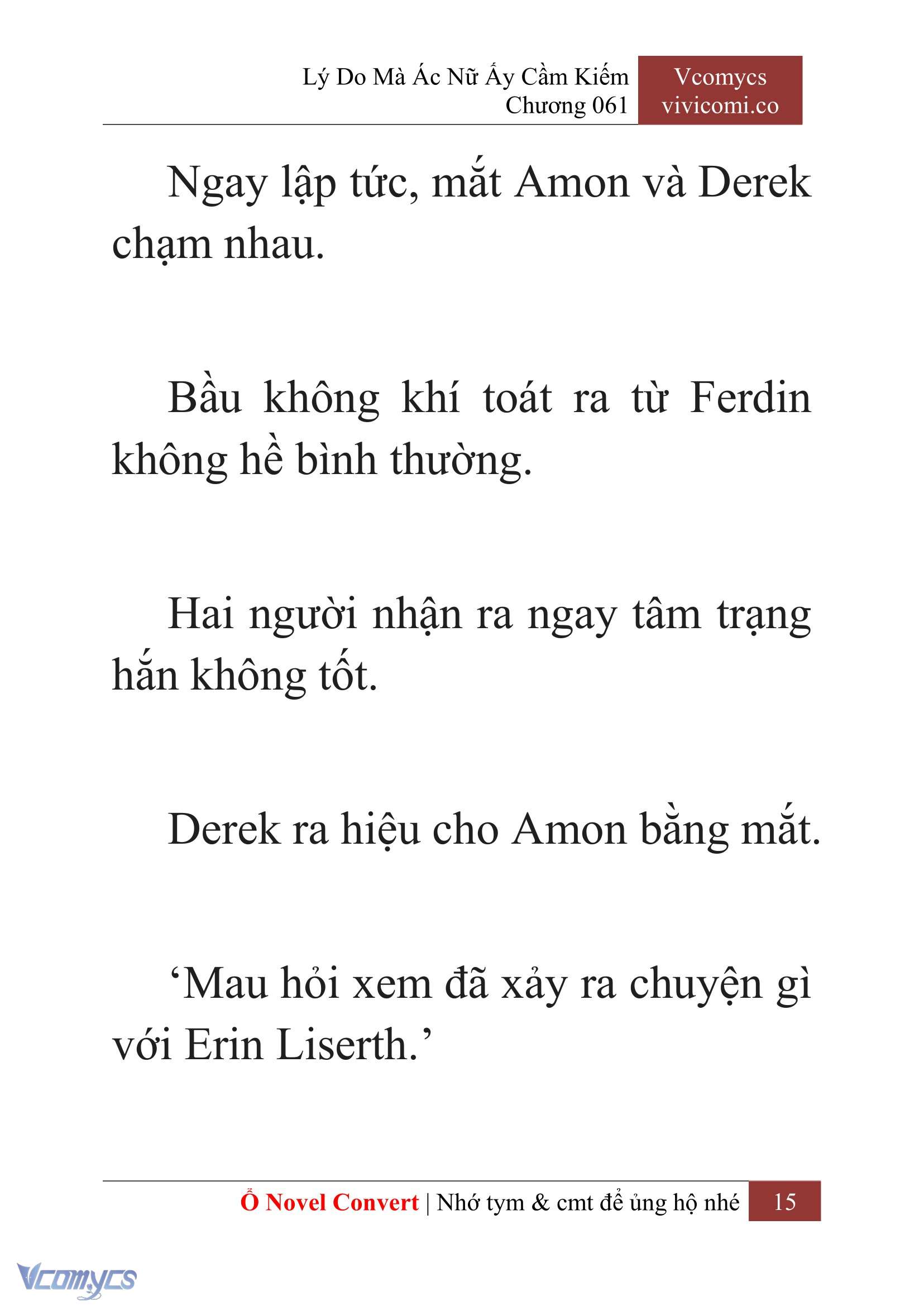 [Novel] Lý Do Mà Ác Nữ Ấy Cầm Kiếm Chap 61 - Next Chap 62