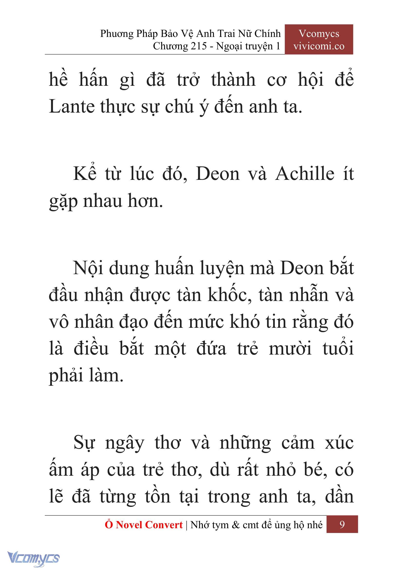 [Novel] Phương Pháp Bảo Vệ Anh Trai Nữ Chính Chap 215 - Trang 2