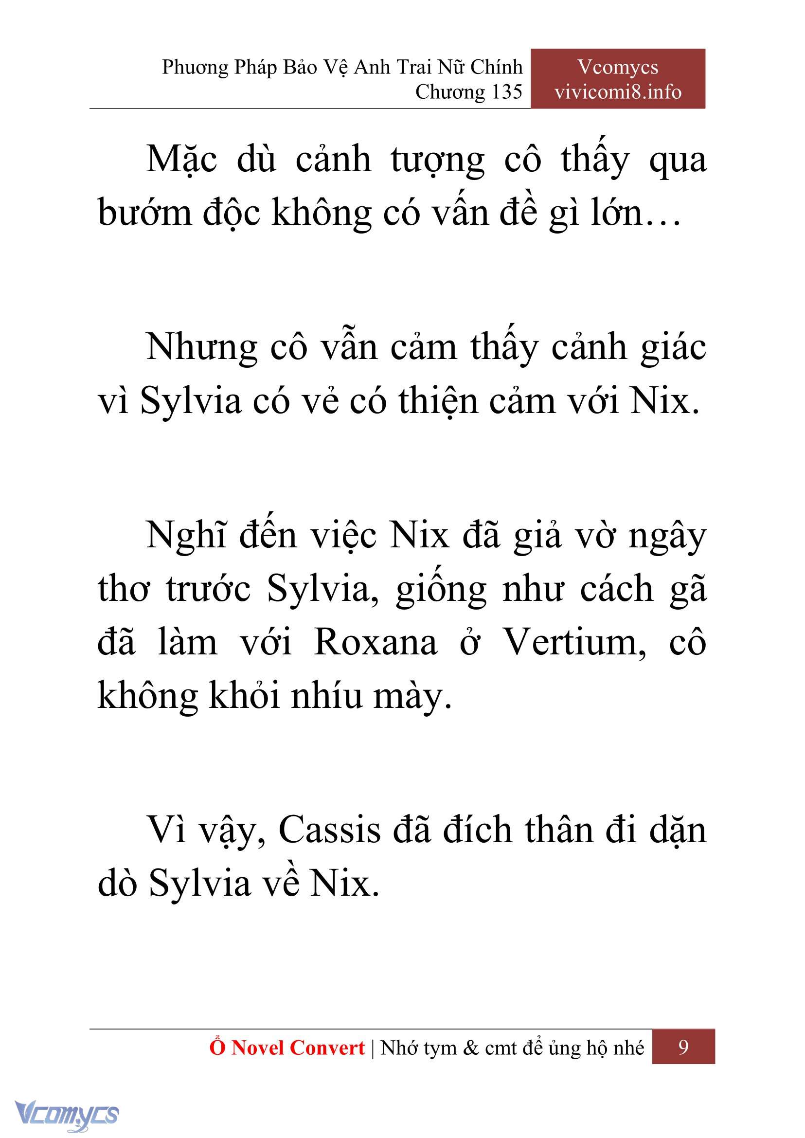 [Novel] Phương Pháp Bảo Vệ Anh Trai Nữ Chính Chap 135 - Trang 2