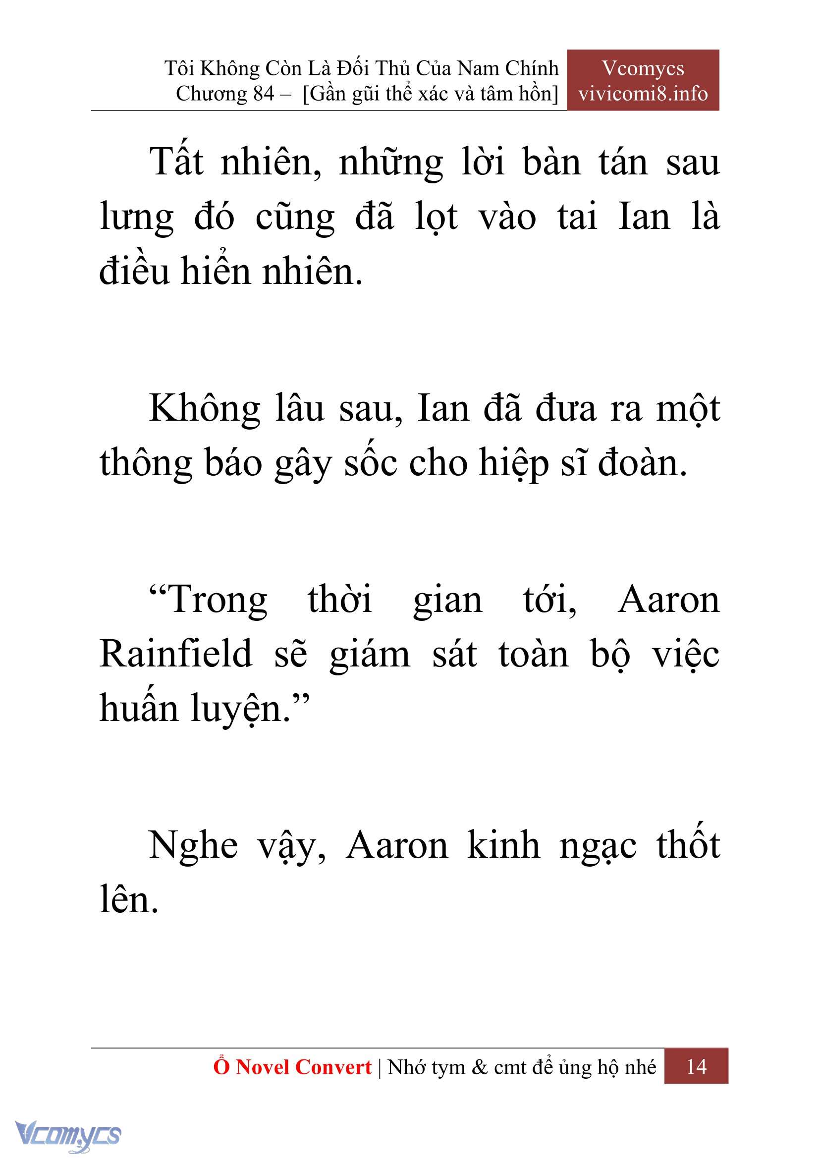 [Novel] Tôi Không Còn Là Đối Thủ Của Nam Chính Chap 84 - Trang 2