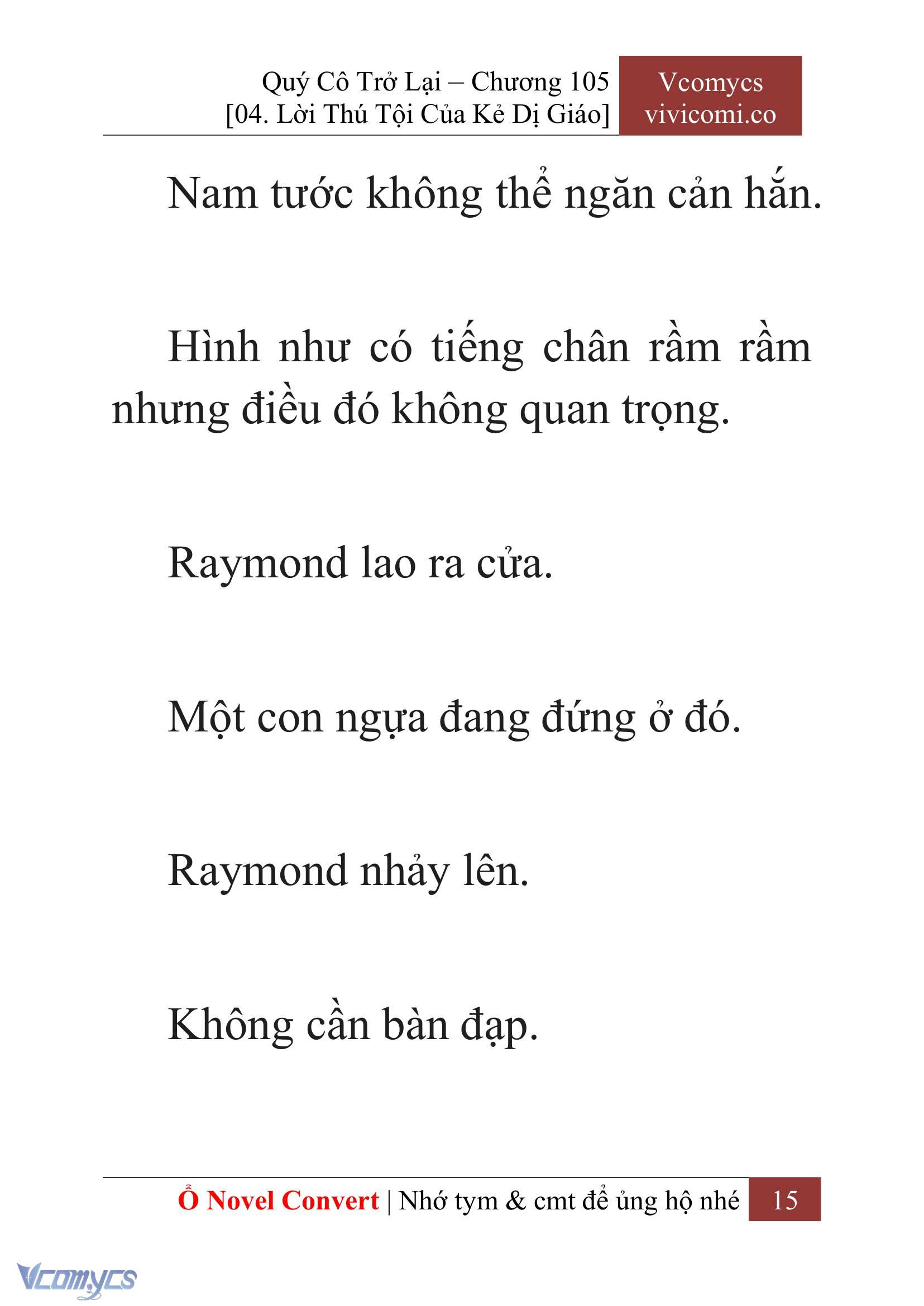 [Novel] Quý Cô Trở Lại Chap 105 - Trang 2