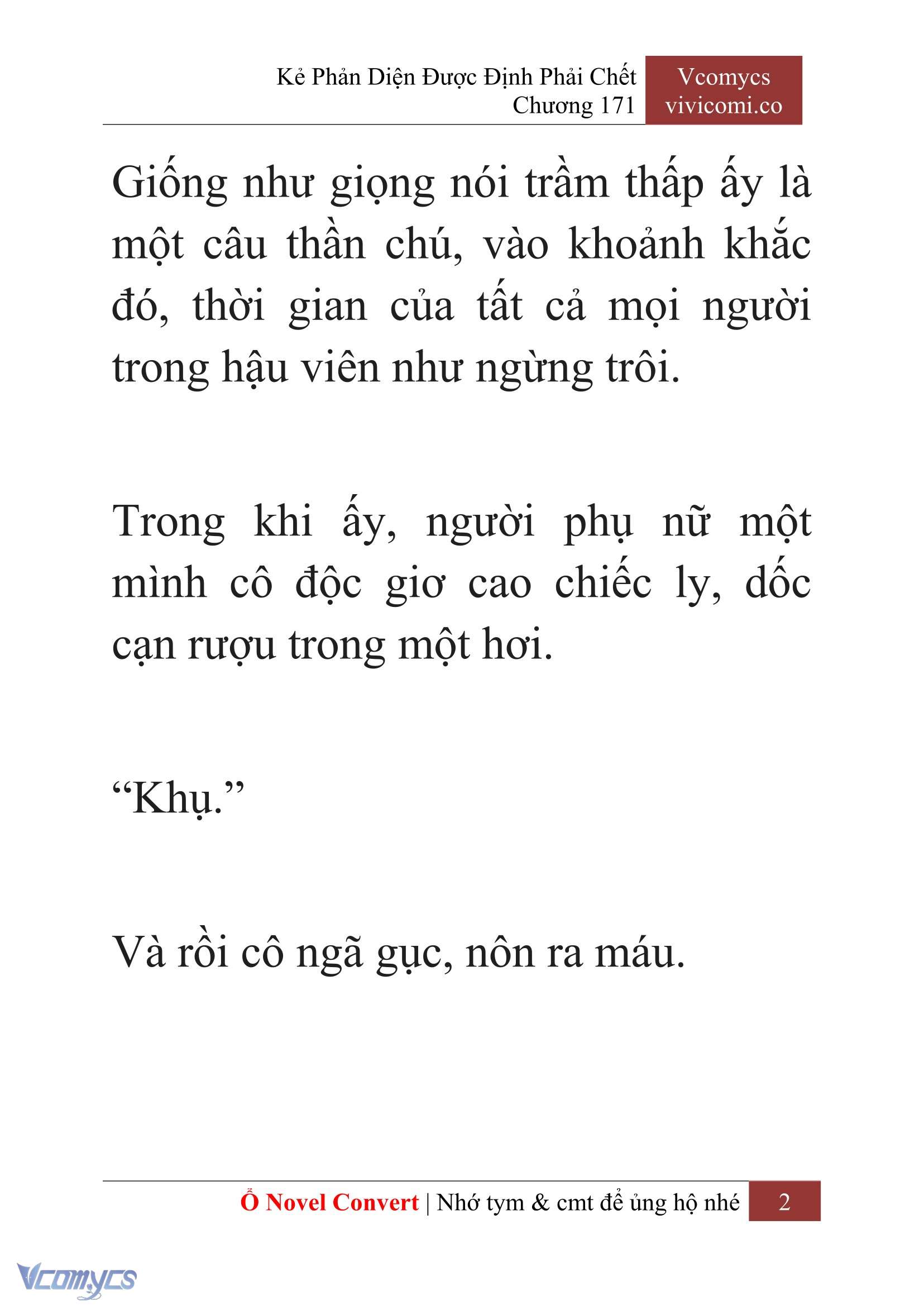 [Novel] Kẻ Phản Diện Được Định Phải Chết Chap 171 - Trang 2