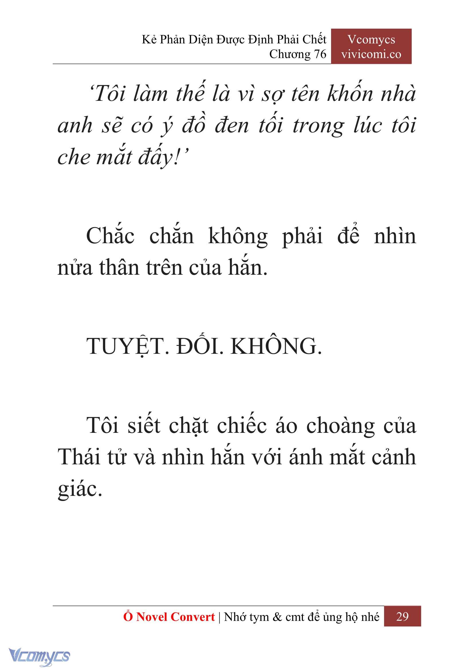 [Novel] Kẻ Phản Diện Được Định Phải Chết Chap 76 - Trang 2