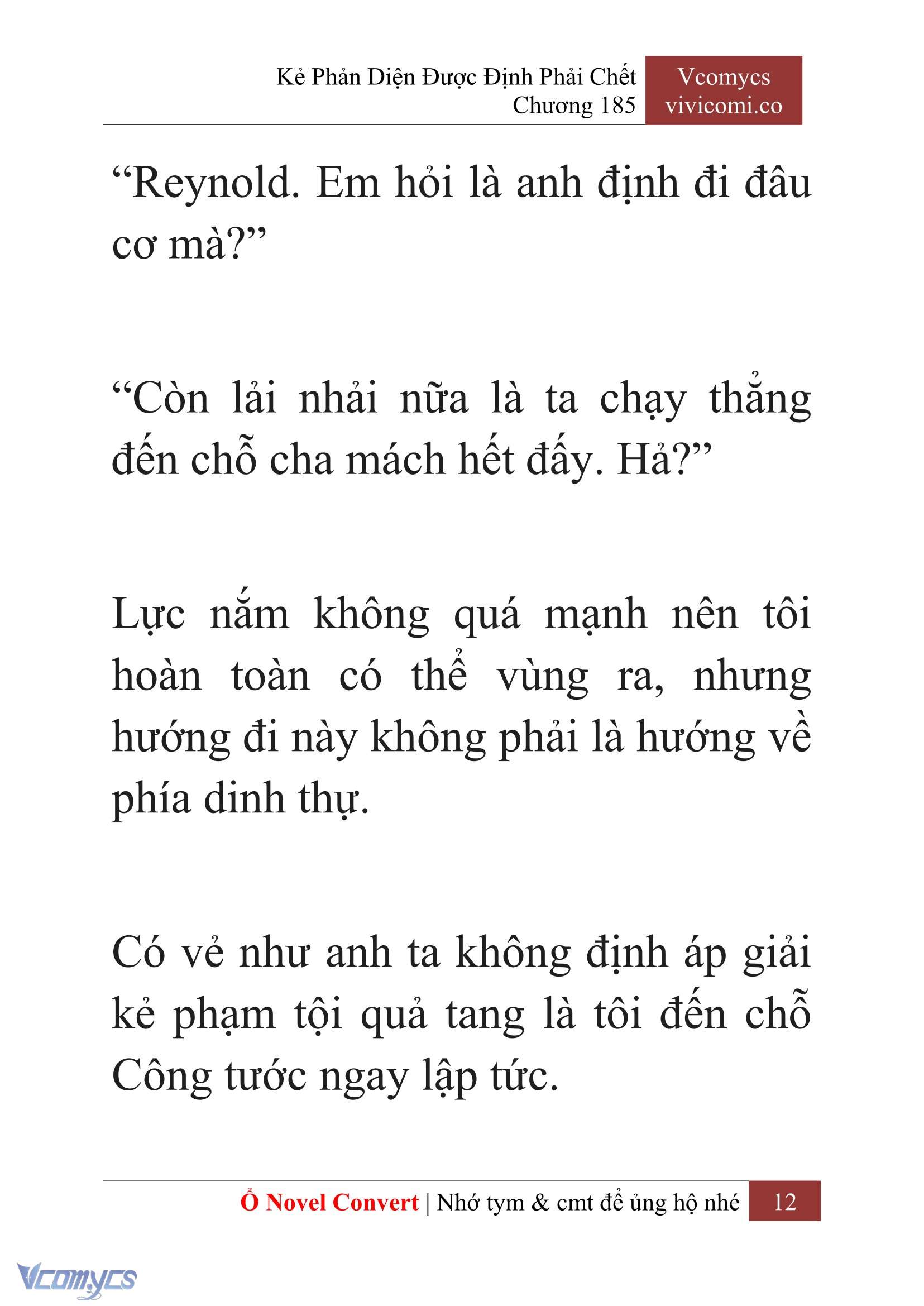 [Novel] Kẻ Phản Diện Được Định Phải Chết Chap 185 - Trang 2