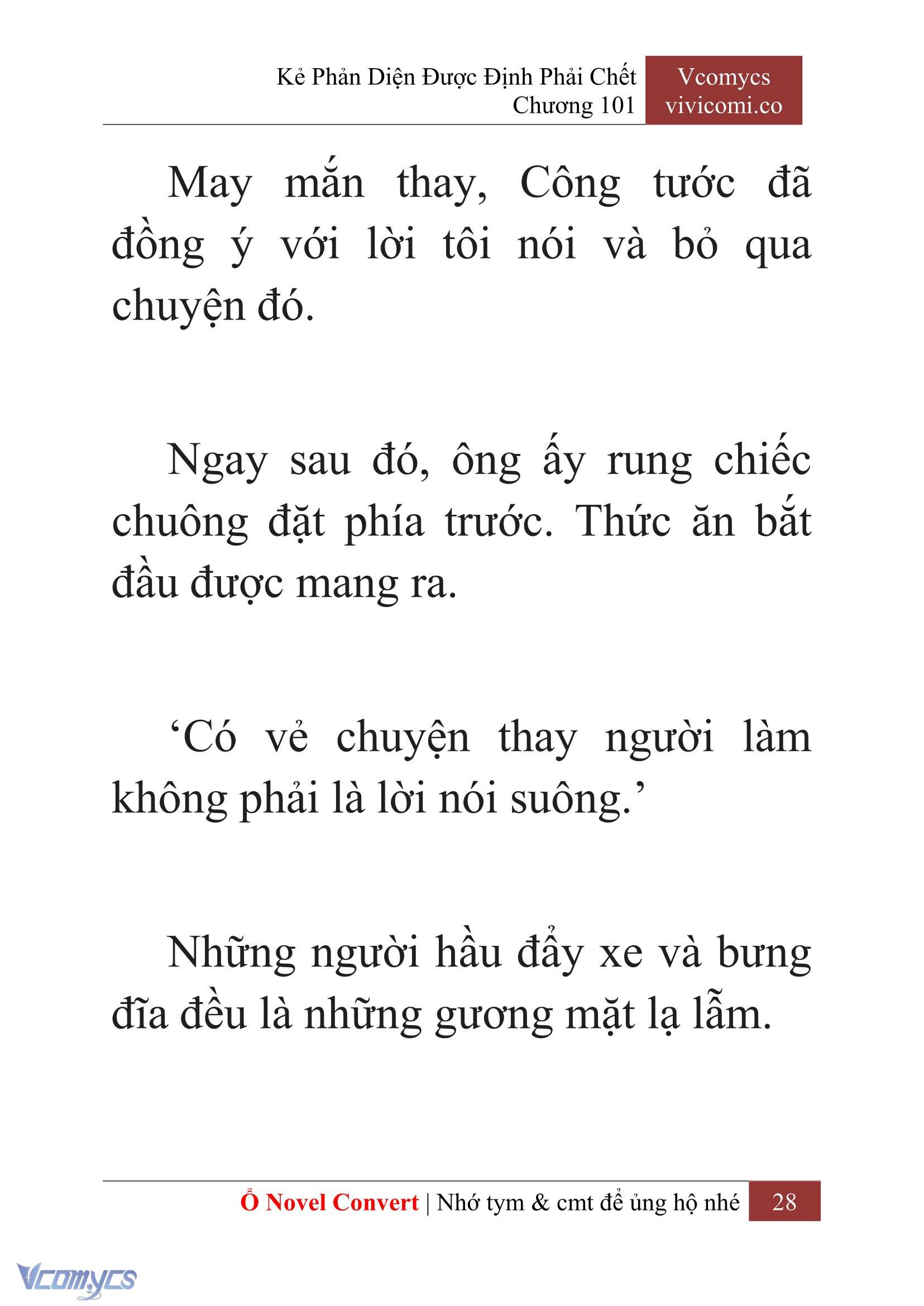[Novel] Kẻ Phản Diện Được Định Phải Chết Chap 101 - Trang 2