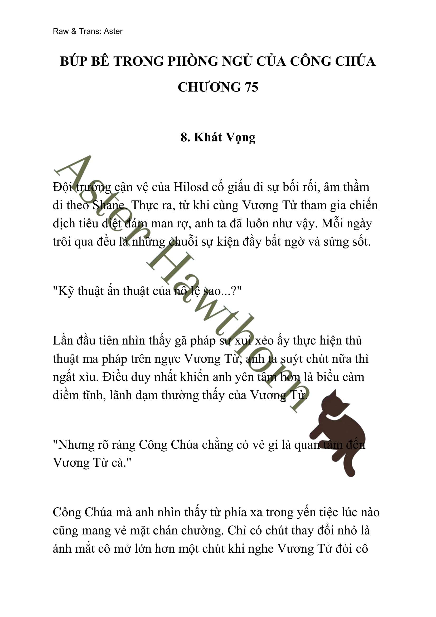 [NOVEL] Búp Bê Trong Phòng Ngủ Của Công Chúa Chap 75 - Trang 2