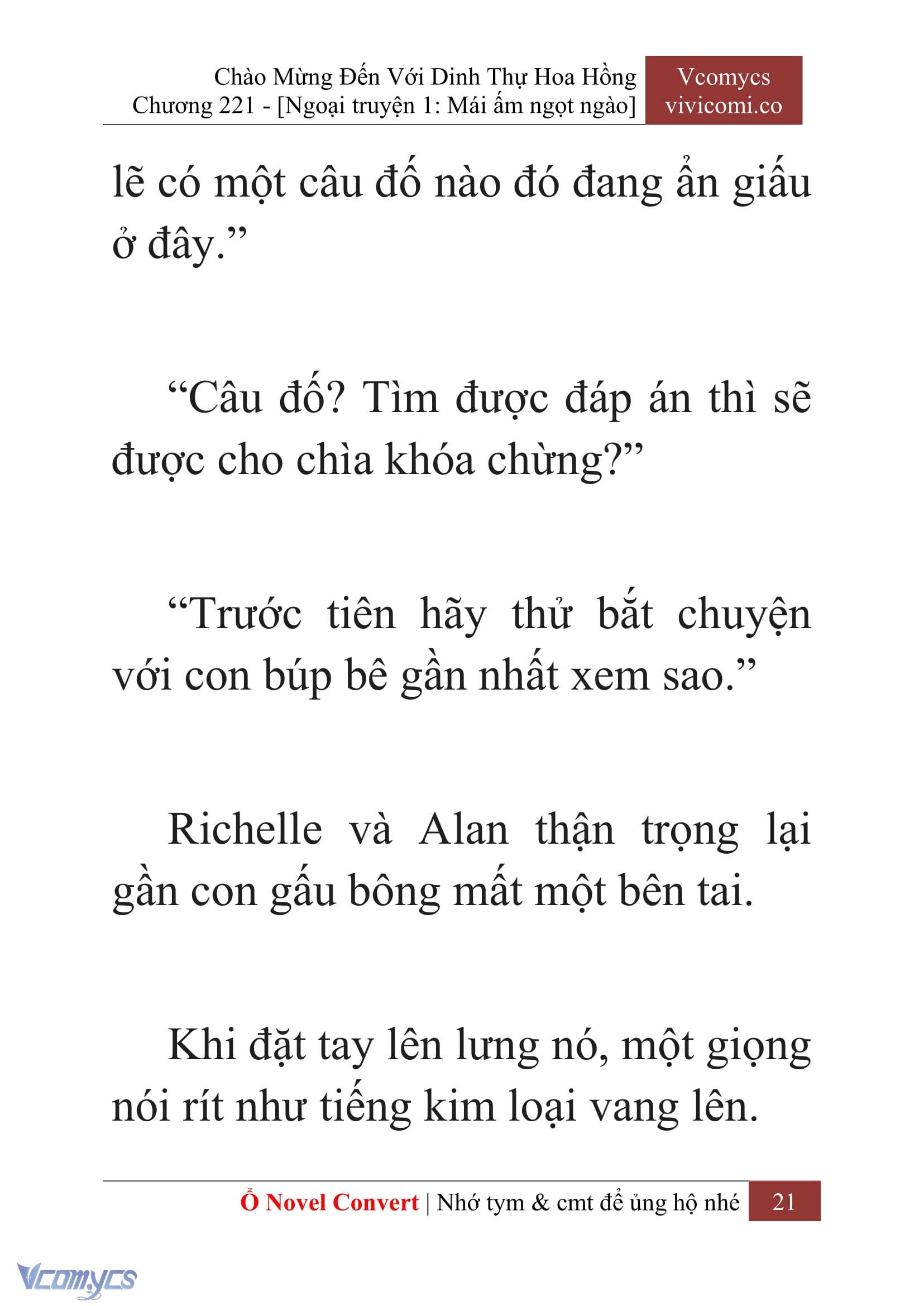 [Novel] Chào Mừng Đến Với Dinh Thự Hoa Hồng Chap 221 - Next Chap 222