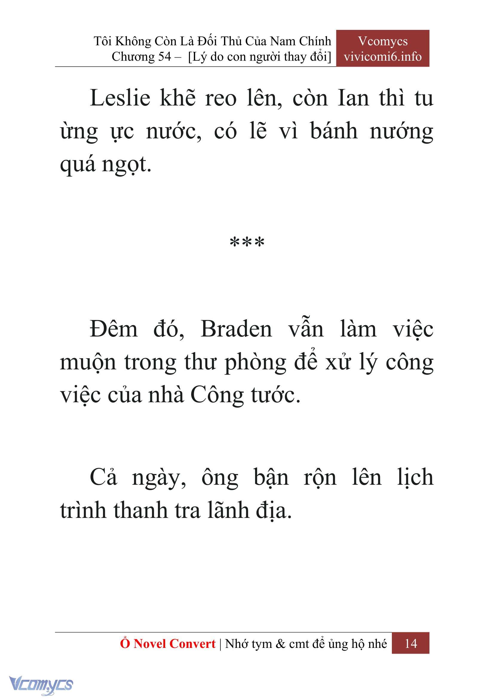 [Novel] Tôi Không Còn Là Đối Thủ Của Nam Chính Chap 54 - Trang 2