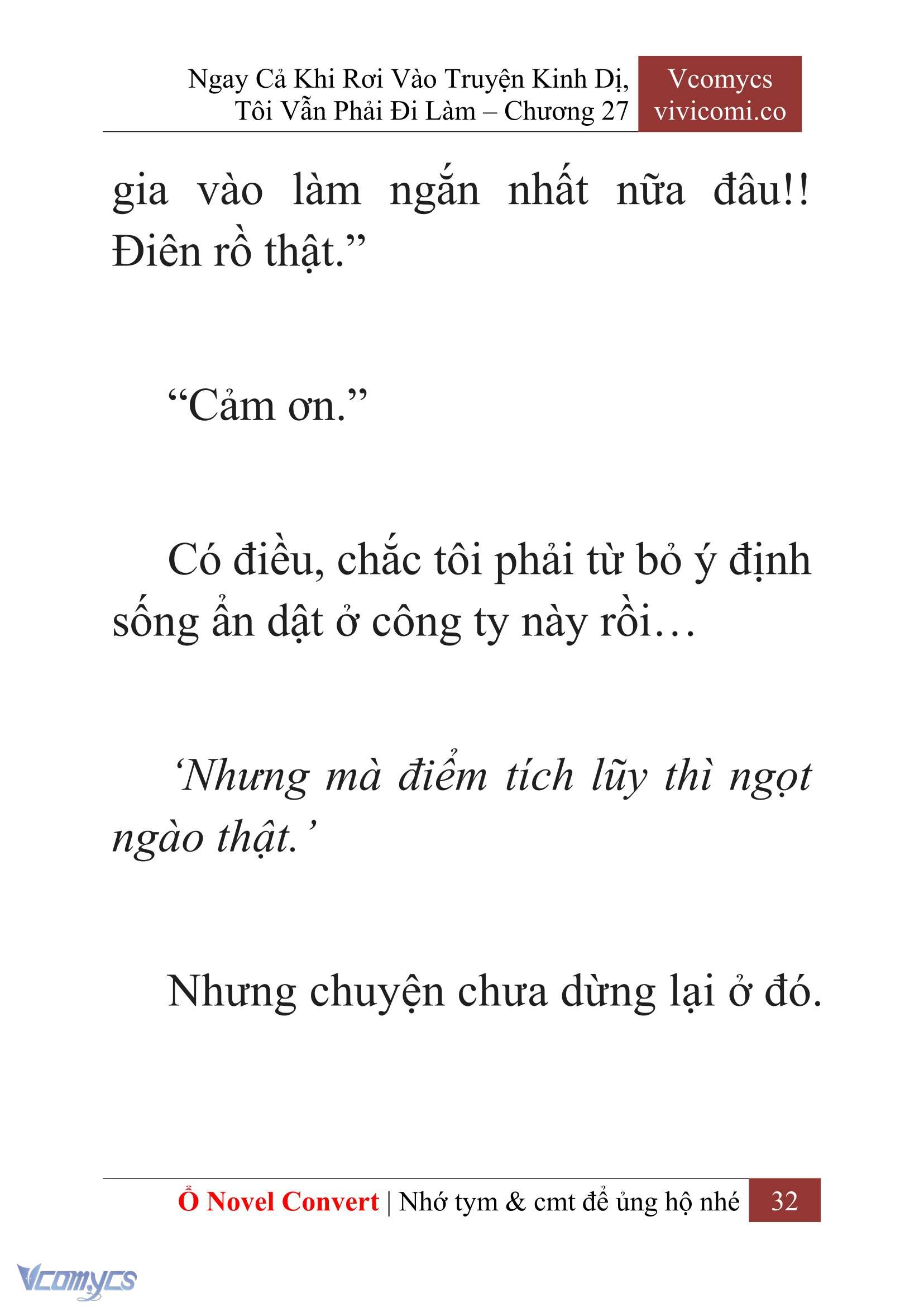 [Novel] Ngay Cả Khi Rơi Vào Truyện Kinh Dị, Tôi Vẫn Phải Đi Làm Chap 27 - Trang 2
