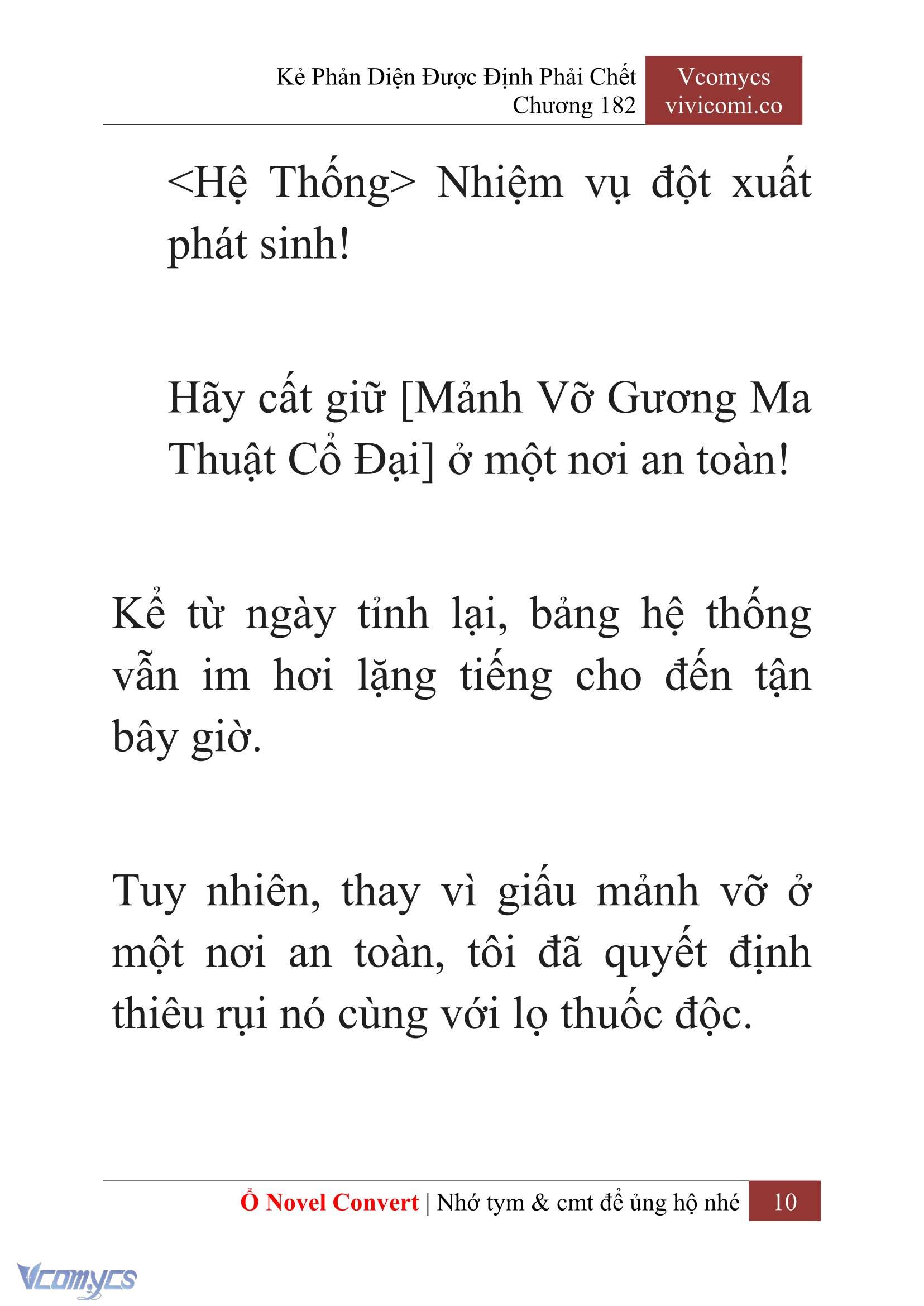 [Novel] Kẻ Phản Diện Được Định Phải Chết Chap 182 - Trang 2