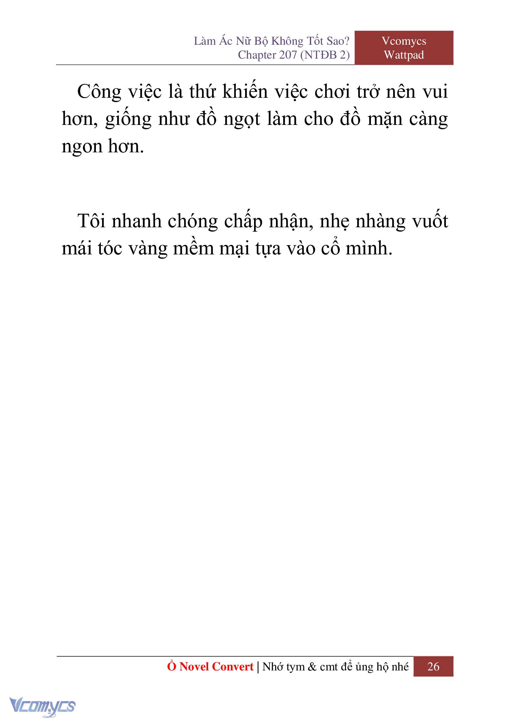 [Novel] Làm Ác Nữ Bộ Không Tốt Sao? Chap 207 - Trang 2