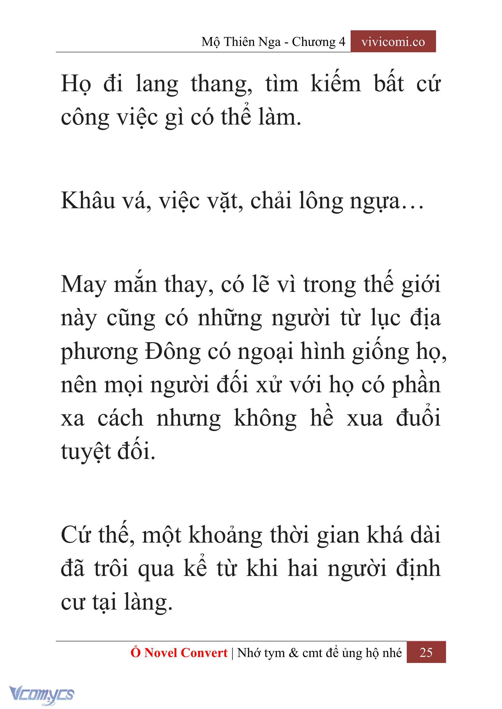 [Novel] Mộ Thiên Nga Chap 4 - Trang 2