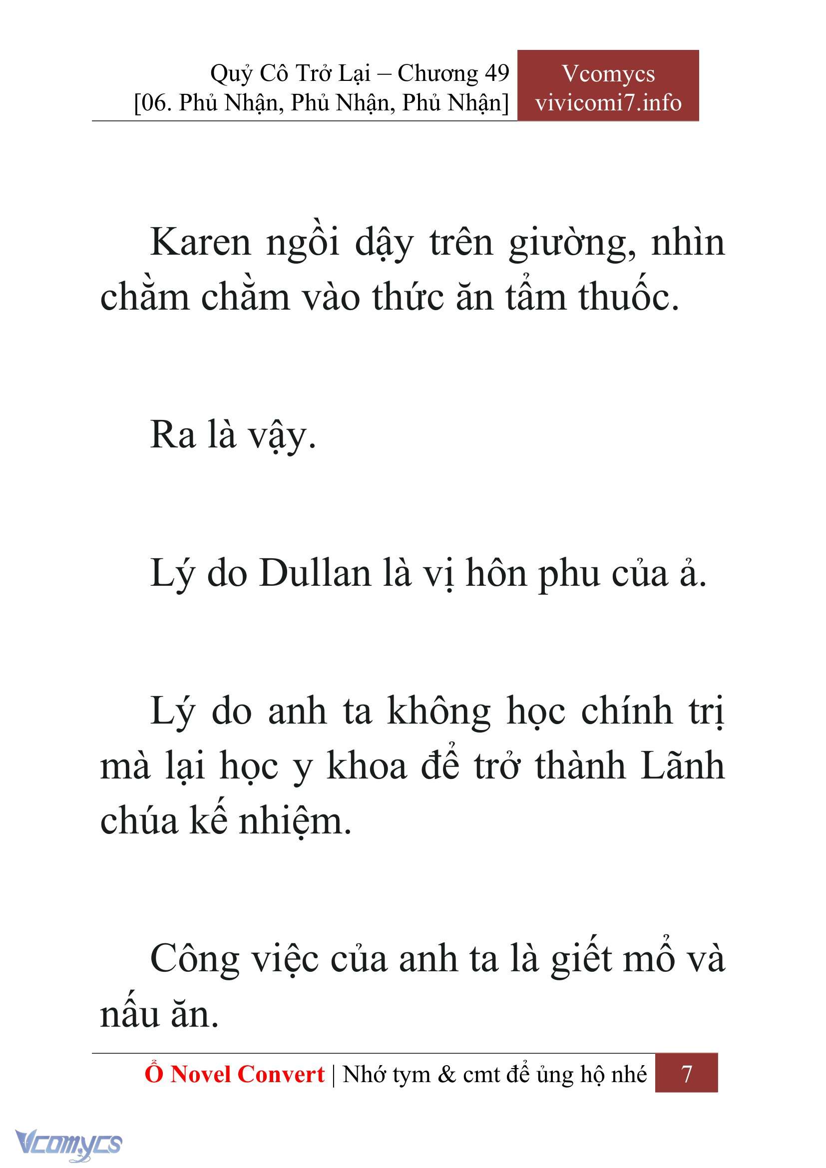 [Novel] Quý Cô Trở Lại Chap 49 - Trang 2