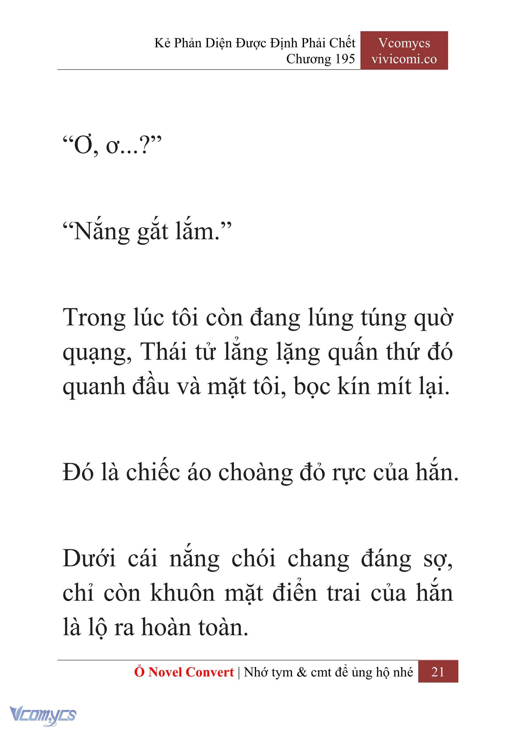[Novel] Kẻ Phản Diện Được Định Phải Chết Chap 195 - Trang 2