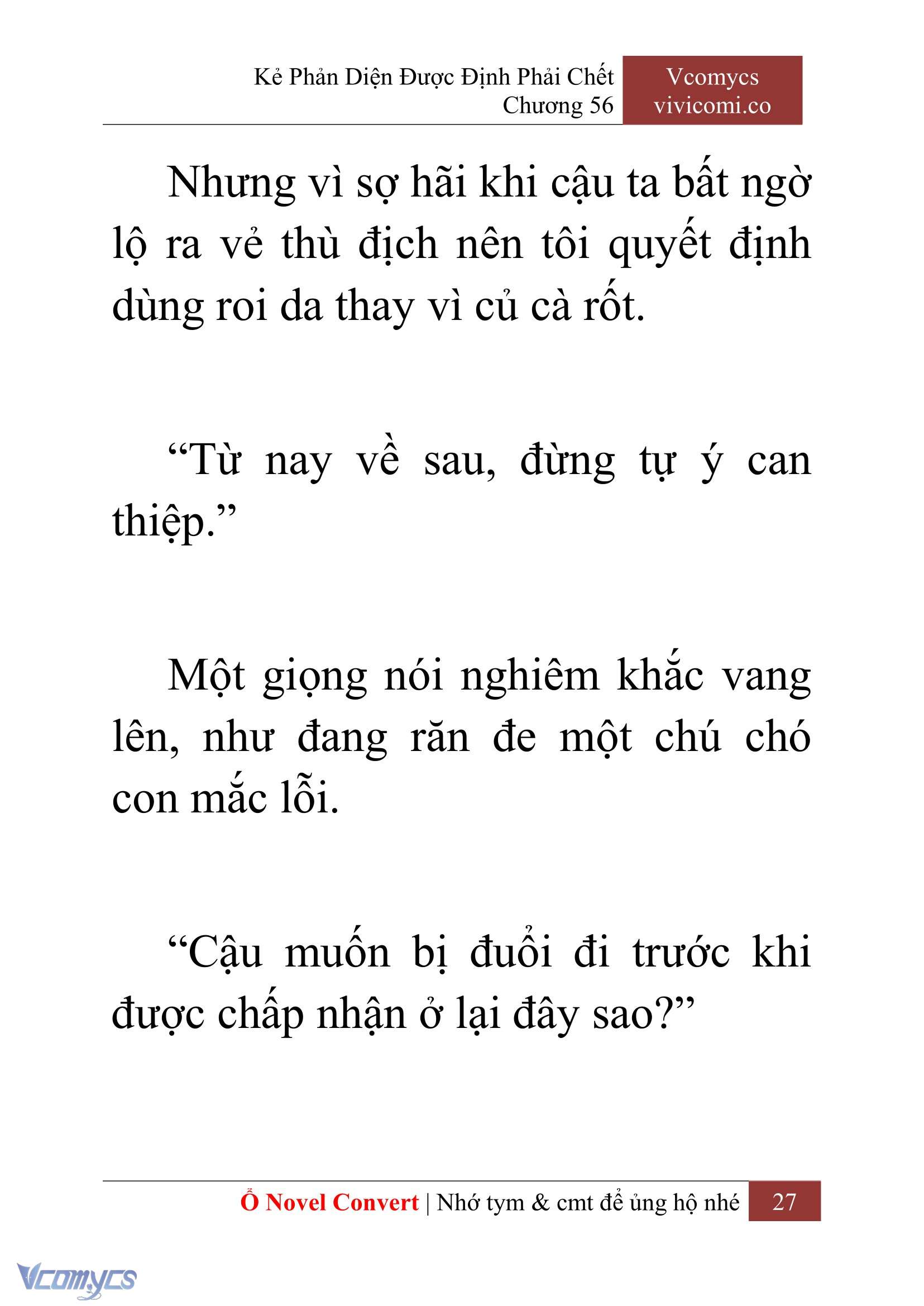 [Novel] Kẻ Phản Diện Được Định Phải Chết Chap 56 - Next Chap 57