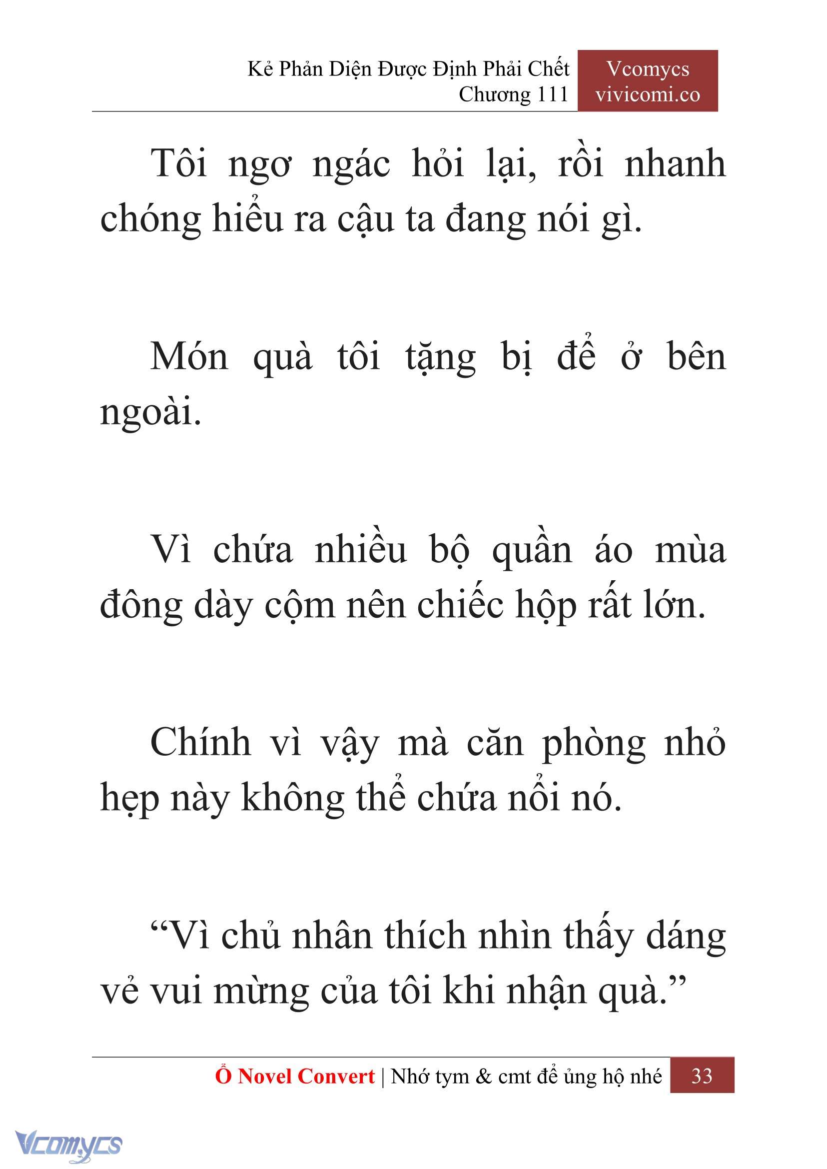 [Novel] Kẻ Phản Diện Được Định Phải Chết Chap 111 - Trang 2
