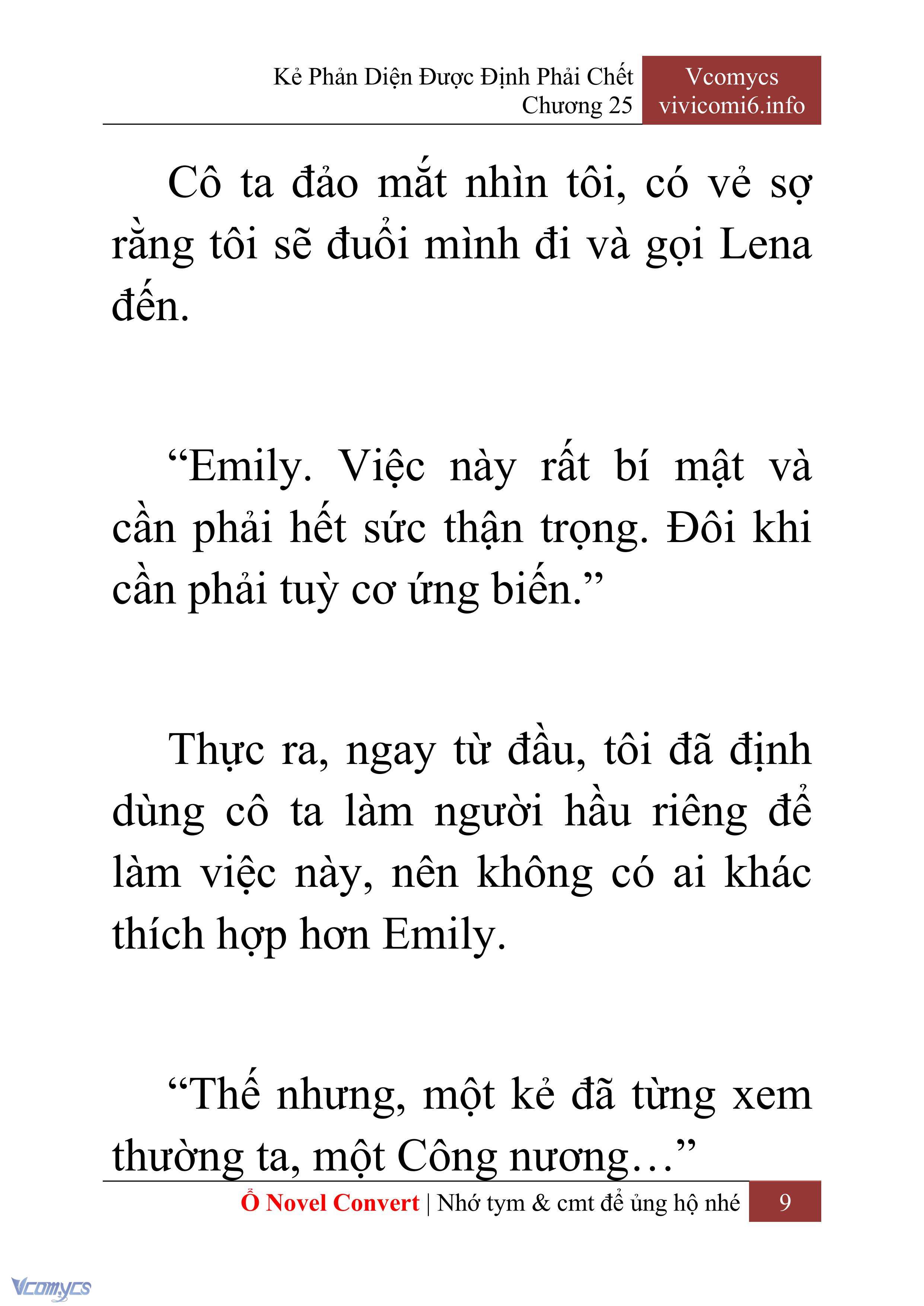[Novel] Kẻ Phản Diện Được Định Phải Chết Chap 25 - Trang 2