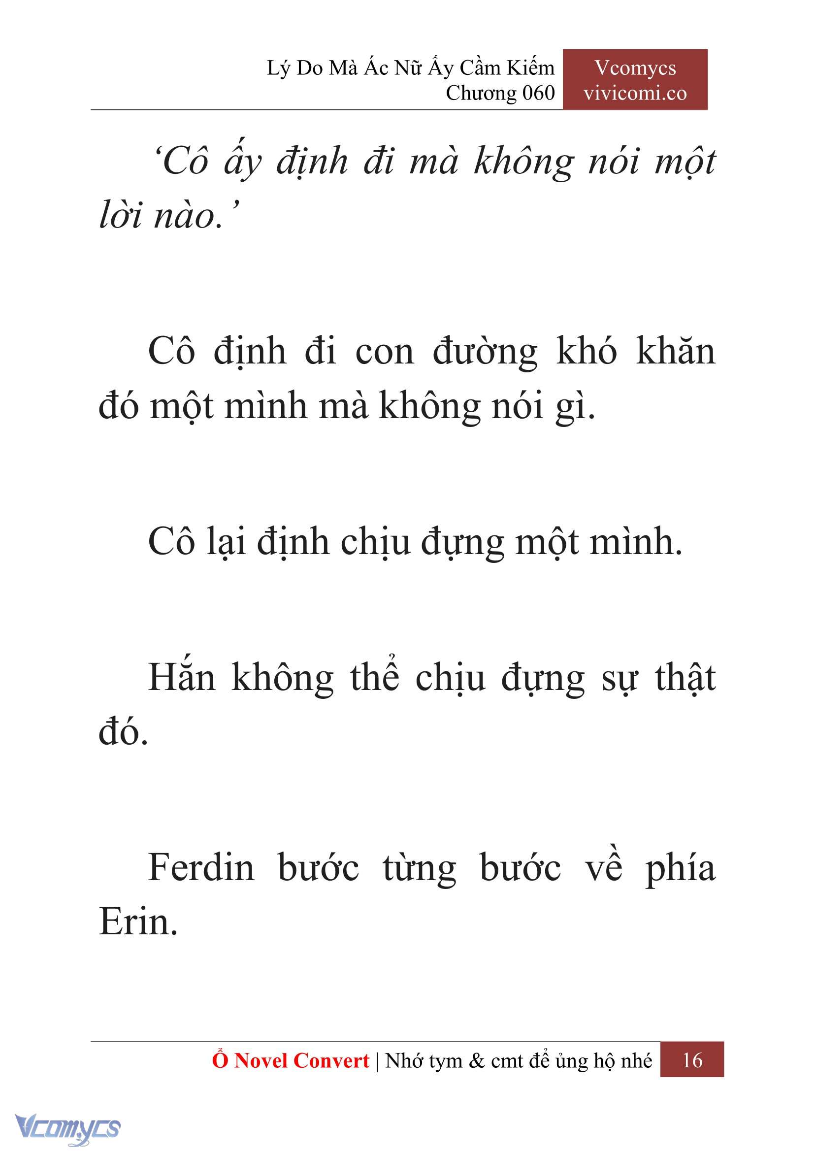 [Novel] Lý Do Mà Ác Nữ Ấy Cầm Kiếm Chap 60 - Next Chap 61