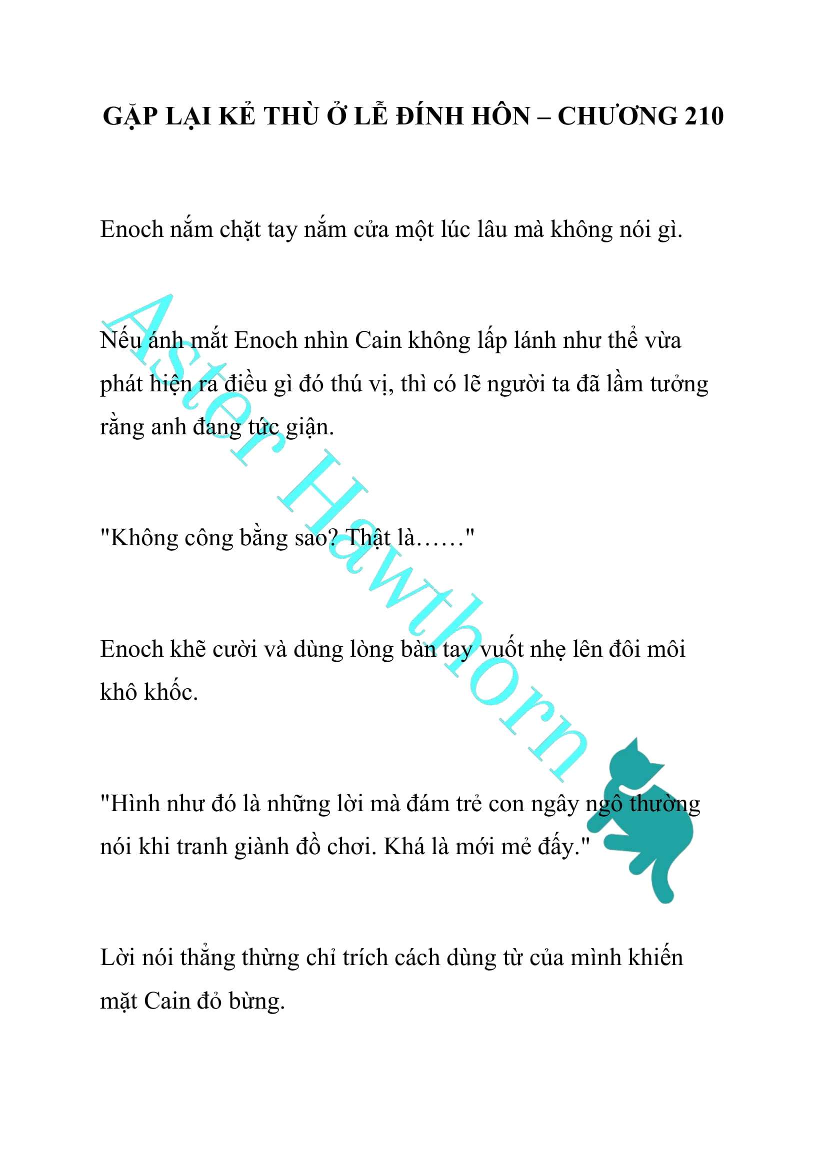 [NOVEL] Gặp Lại Kẻ Thù Ở Lễ Đính Hôn Chap 210 - Next Chap 211