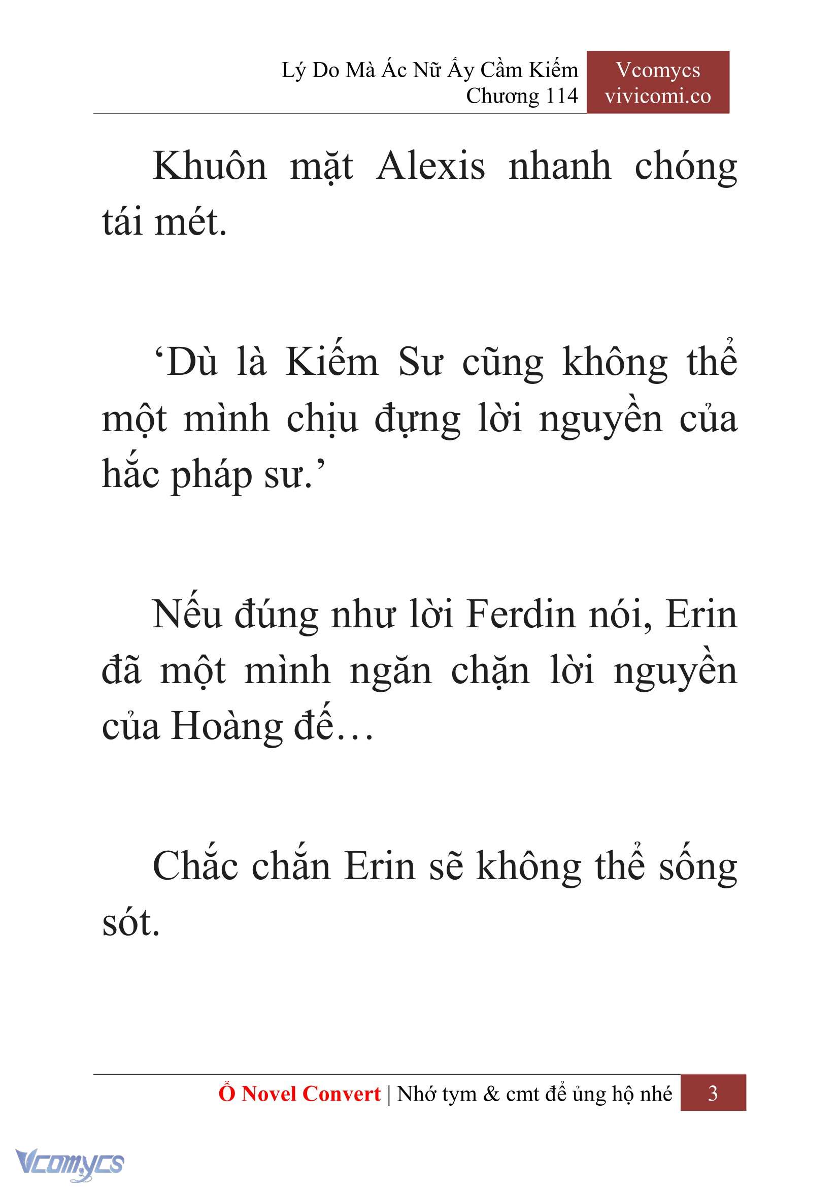 [Novel] Lý Do Mà Ác Nữ Ấy Cầm Kiếm Chap 114 - Trang 2
