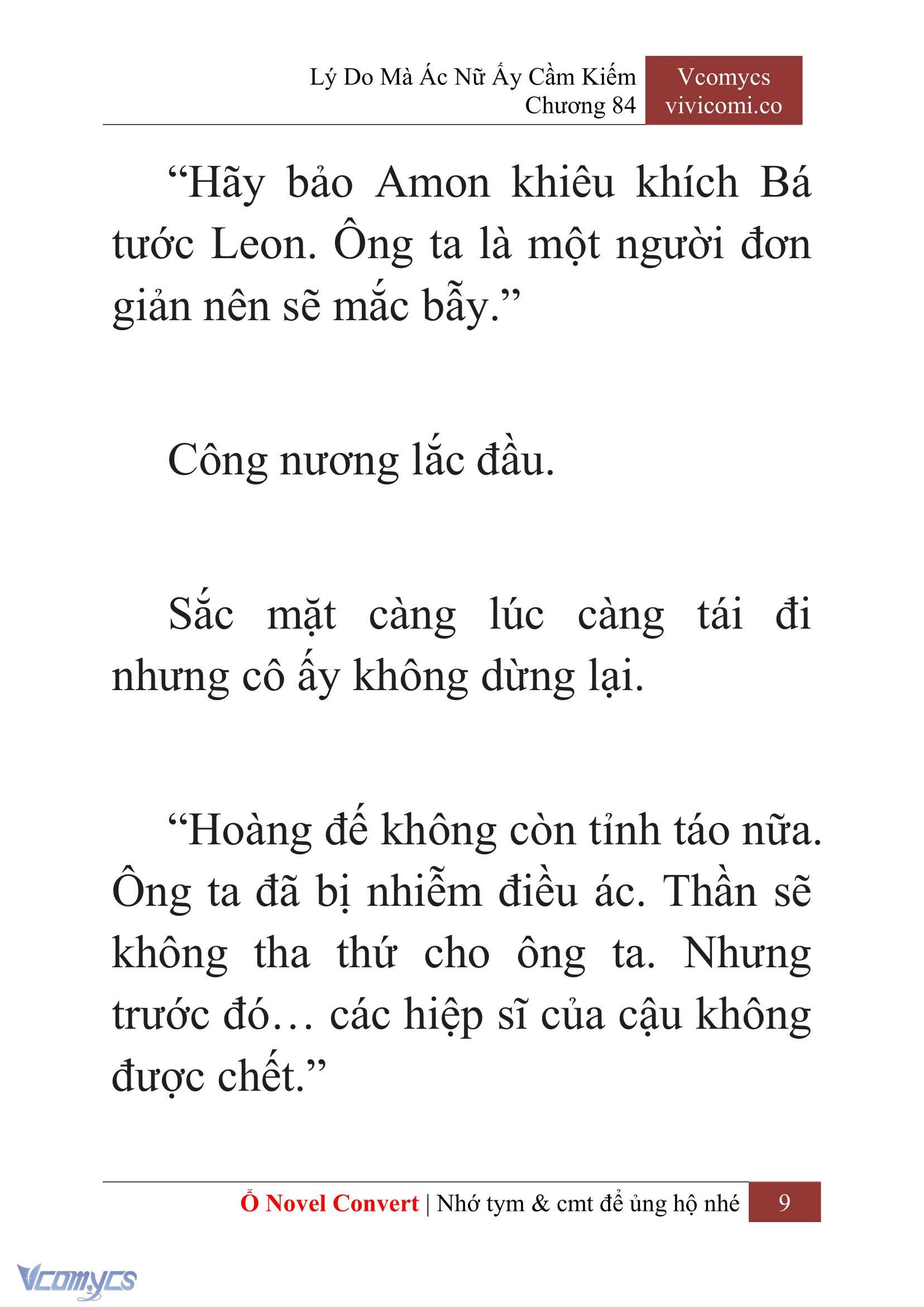 [Novel] Lý Do Mà Ác Nữ Ấy Cầm Kiếm Chap 84 - Next Chap 85