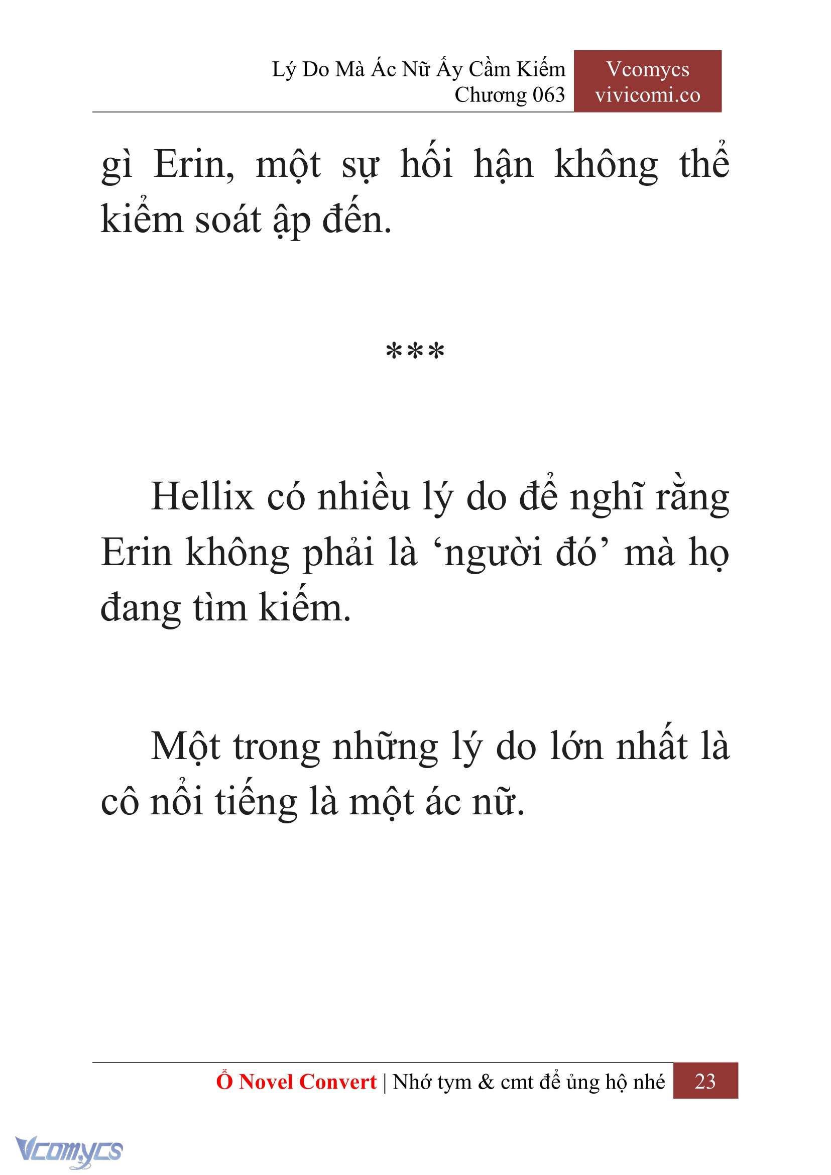 [Novel] Lý Do Mà Ác Nữ Ấy Cầm Kiếm Chap 63 - Next Chap 64