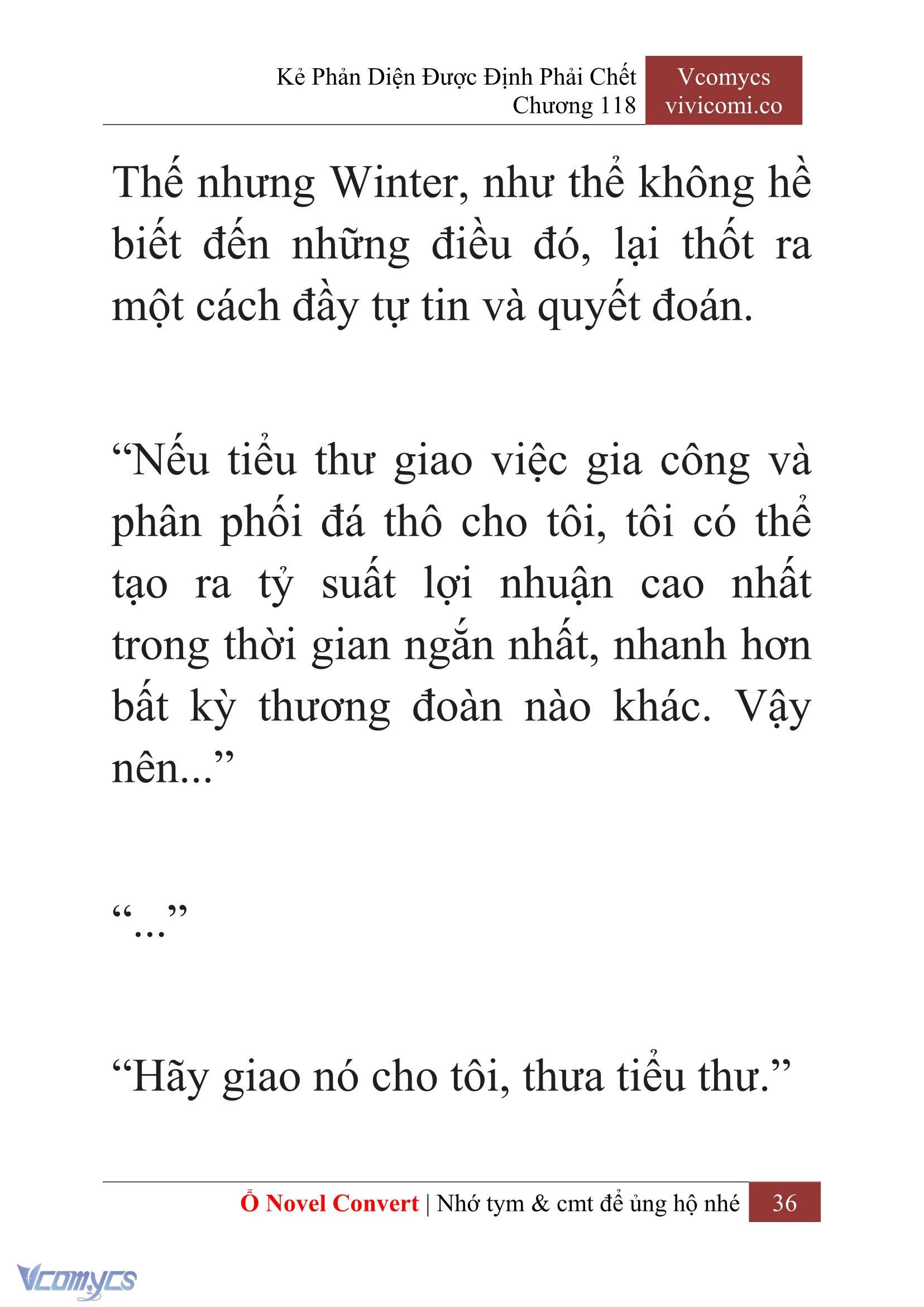 [Novel] Kẻ Phản Diện Được Định Phải Chết Chap 118 - Trang 2