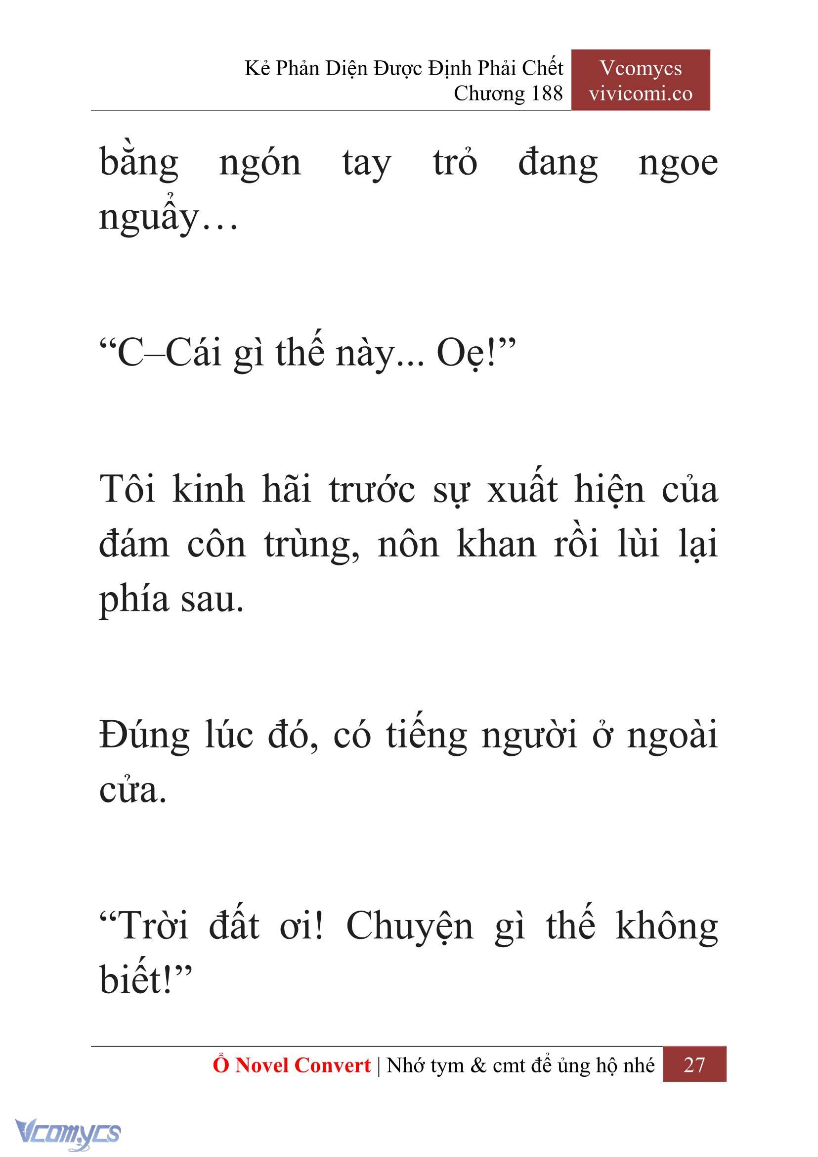 [Novel] Kẻ Phản Diện Được Định Phải Chết Chap 188 - Trang 2