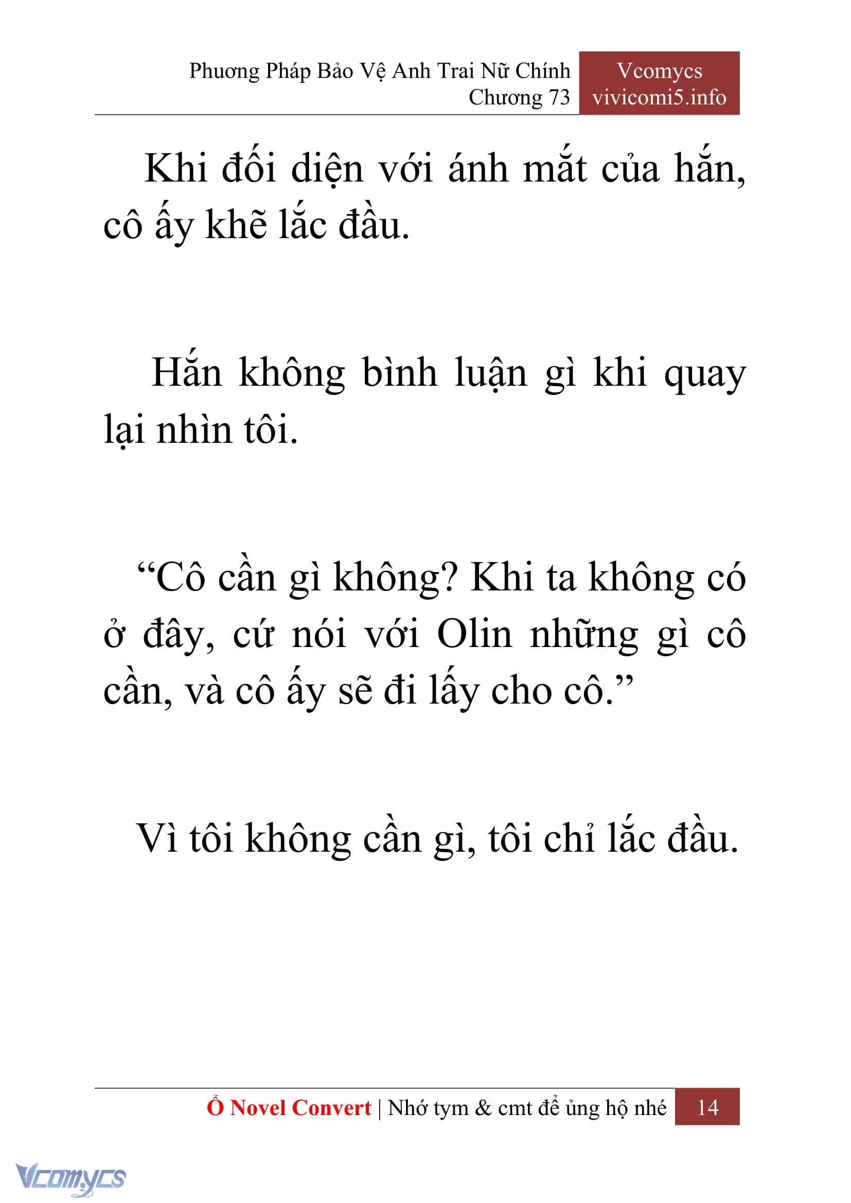 [Novel] Phương Pháp Bảo Vệ Anh Trai Nữ Chính Chap 73 - Trang 2